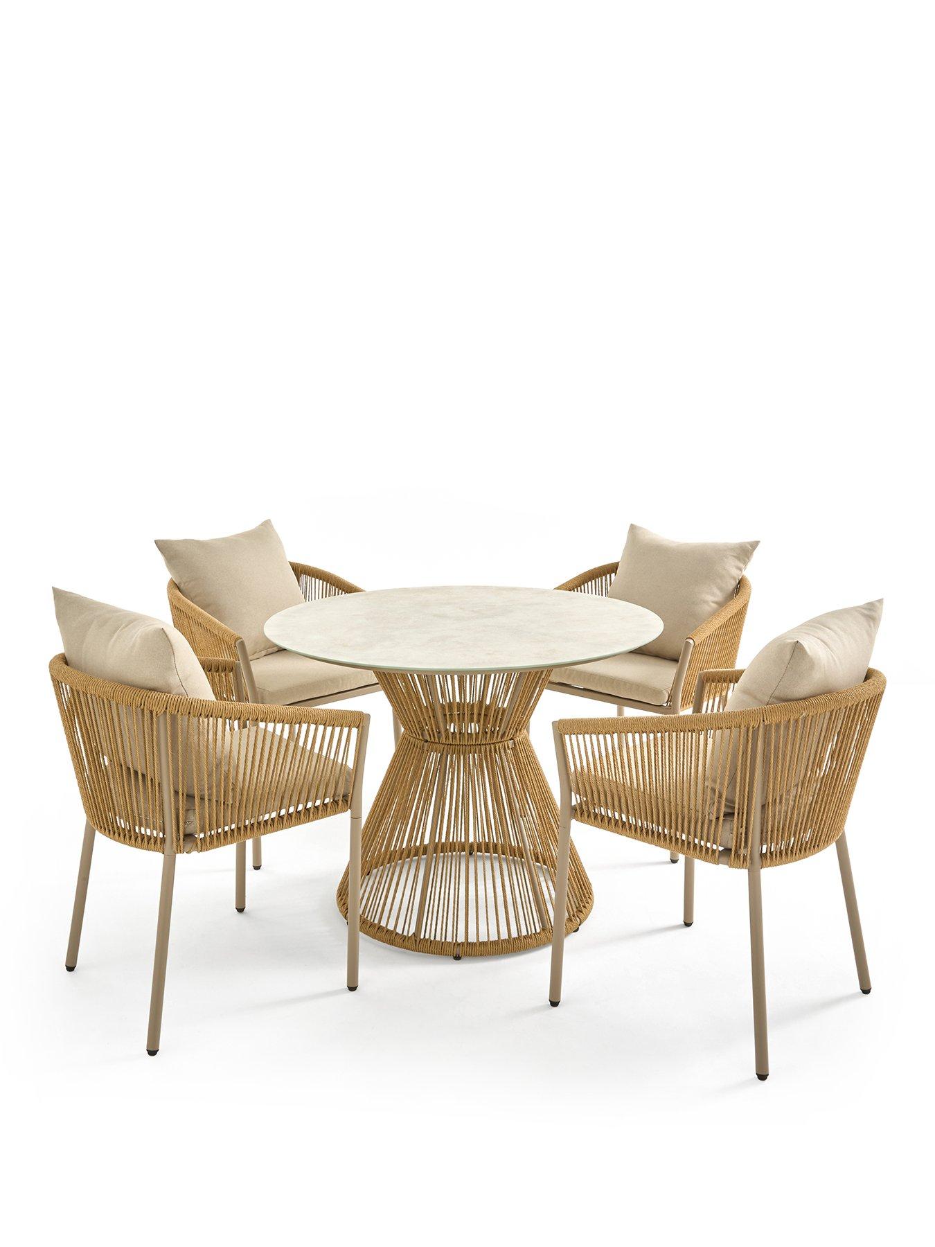 The Very Collection Columbia 4 Seater Dining Set | Very