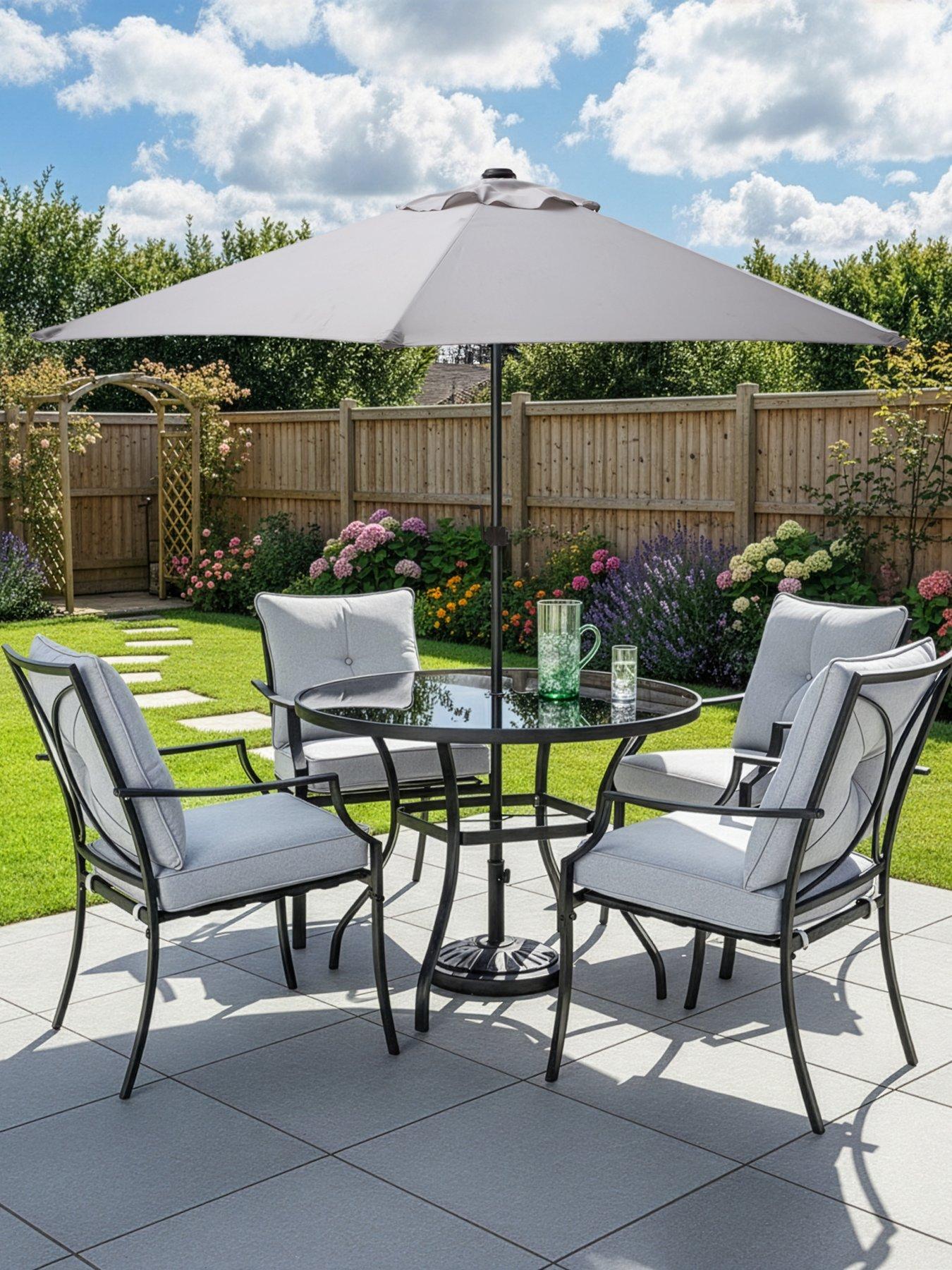 Image 1 of 7 of The Very Collection Seville 6 Piece Cushioned Dining Set