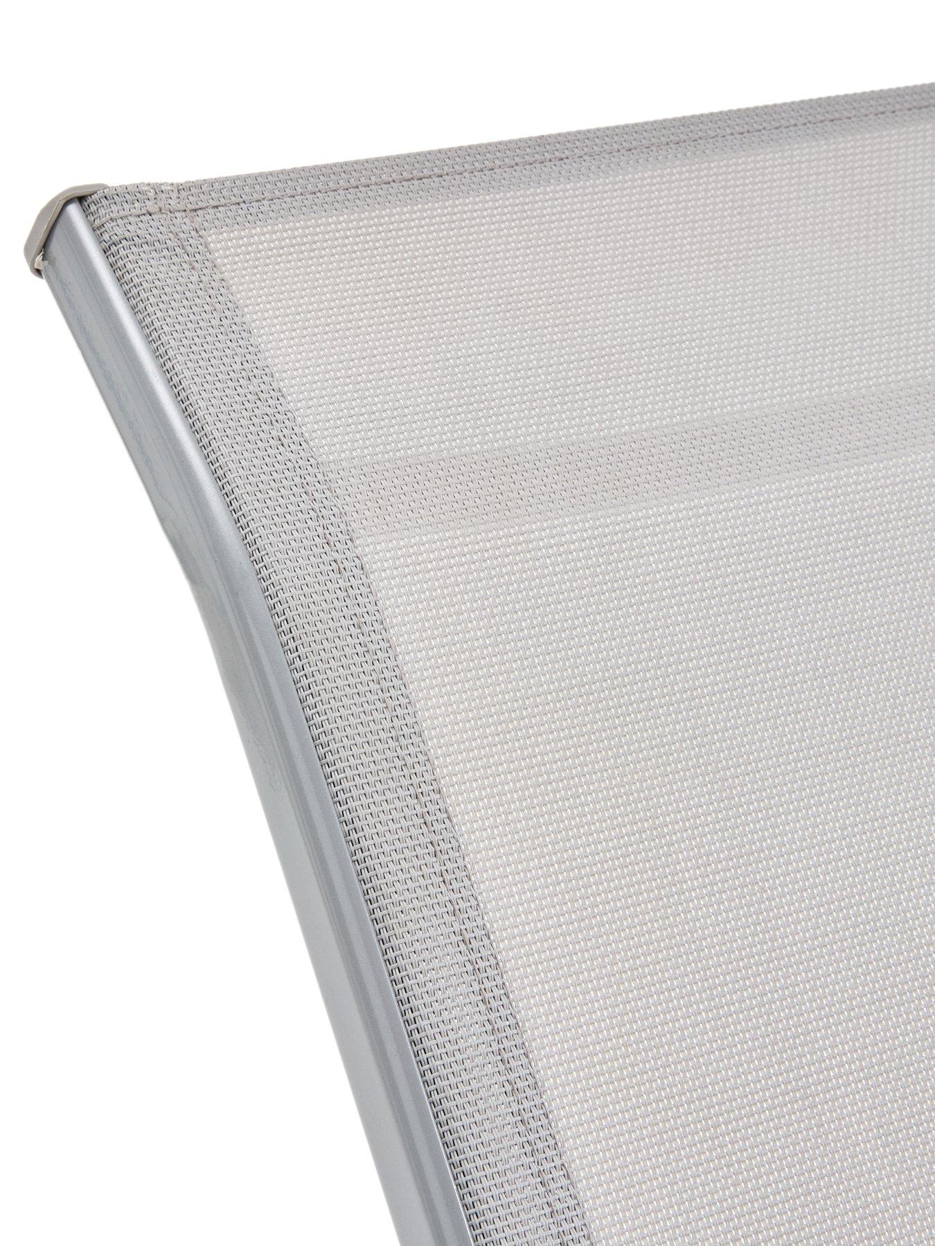 Image 7 of 7 of The Very Collection Set Of 2 Adjustable Loungers - Silver Grey