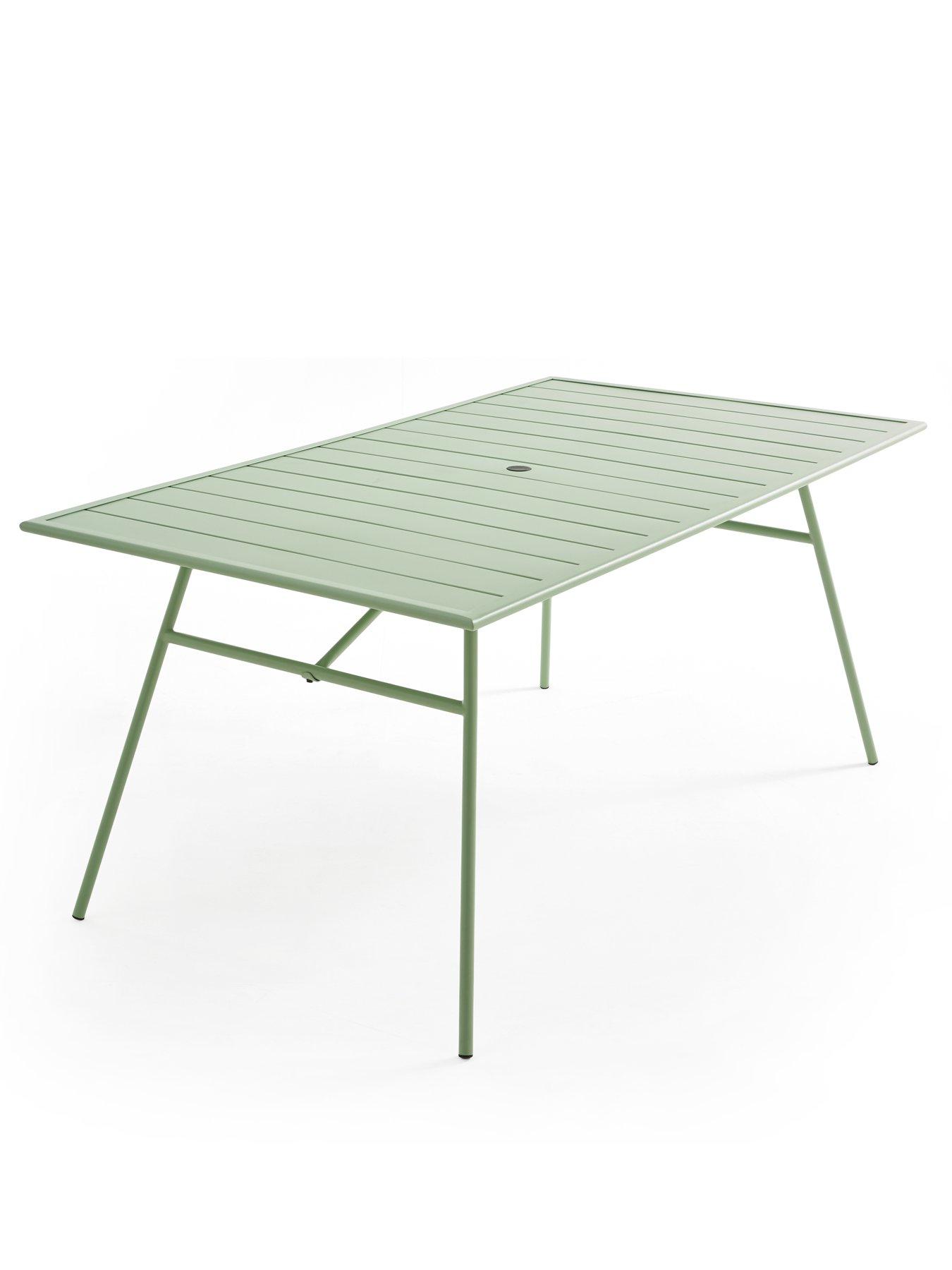 Image 4 of 7 of The Very Collection Palma 6 Seater Patio Set - Soft Green