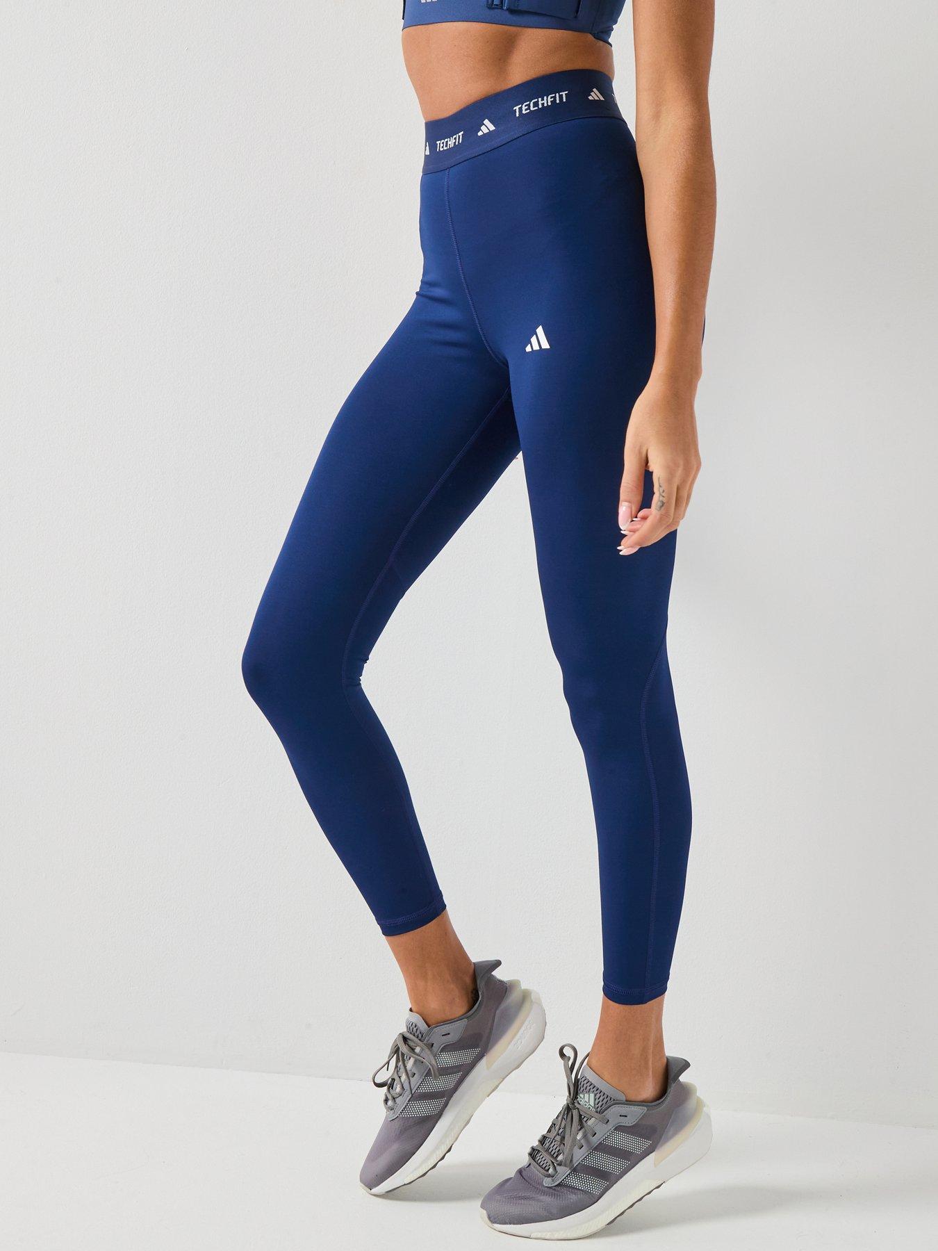 adidas Women's Training Techfit 7/8 Tights - Blue