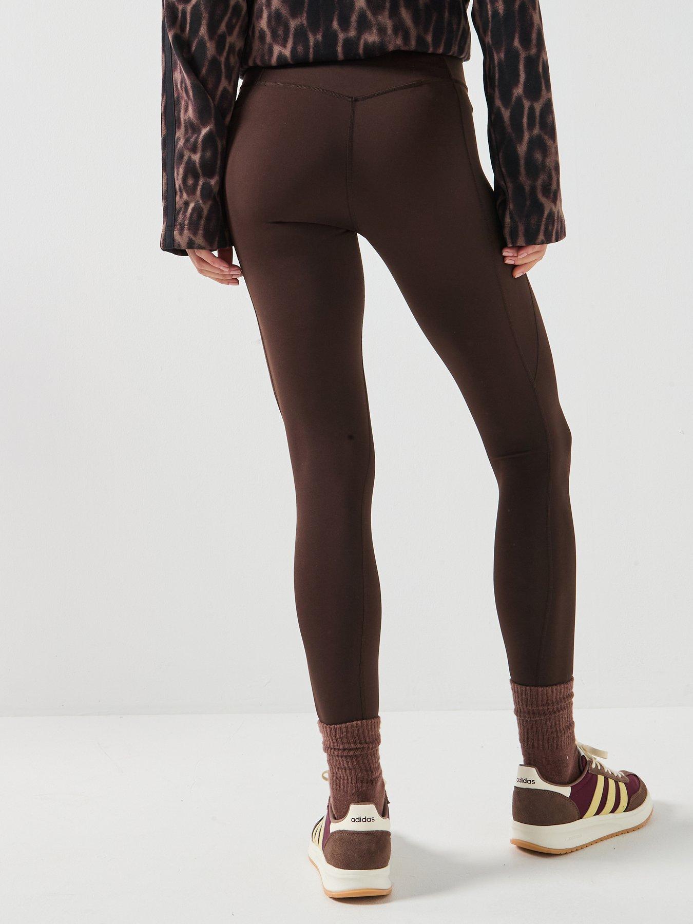 Image 2 of 6 of adidas Womens Training Workout Essentials Tights - Brown