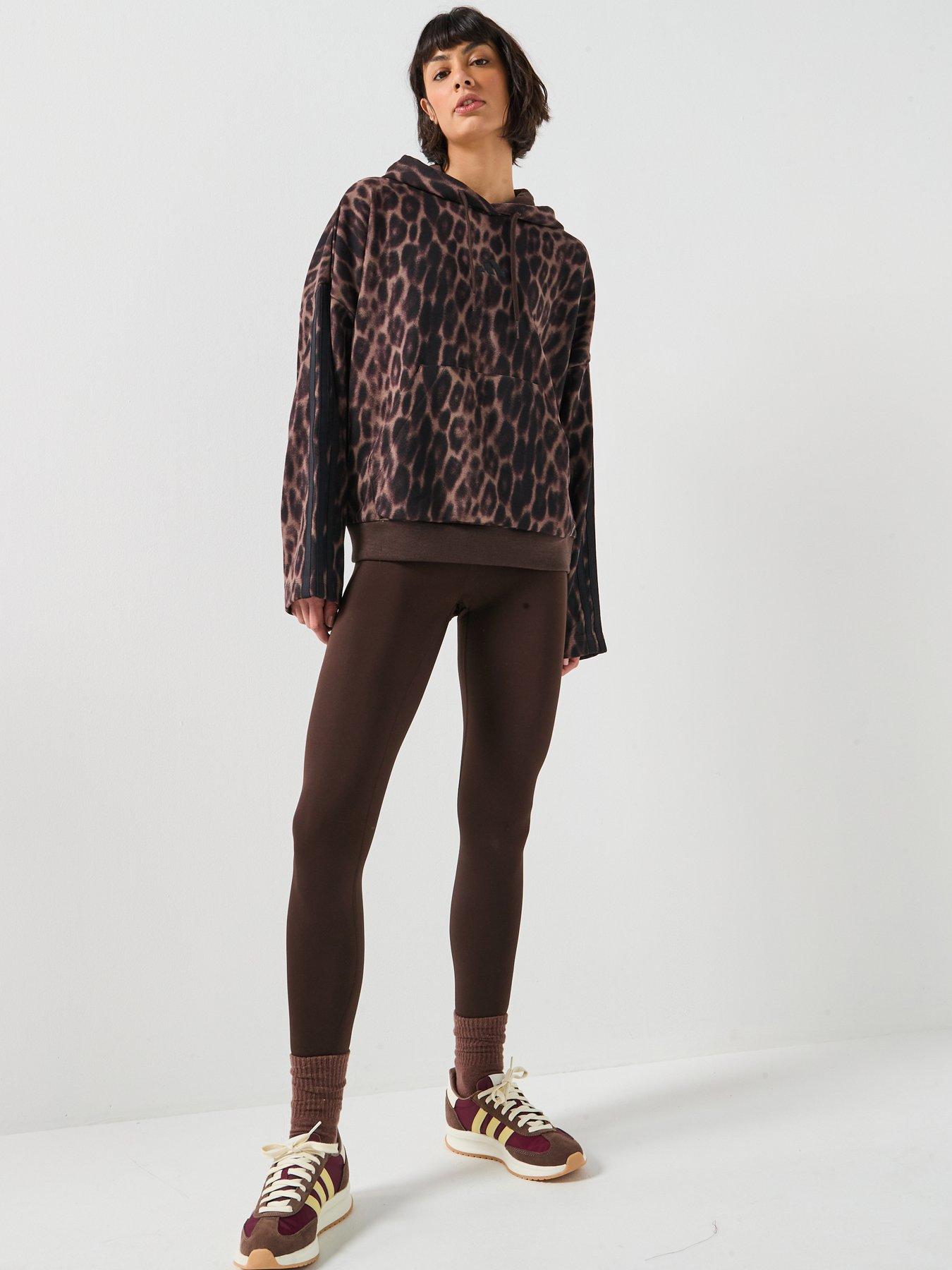 Image 6 of 6 of adidas Womens Training Workout Essentials Tights - Brown