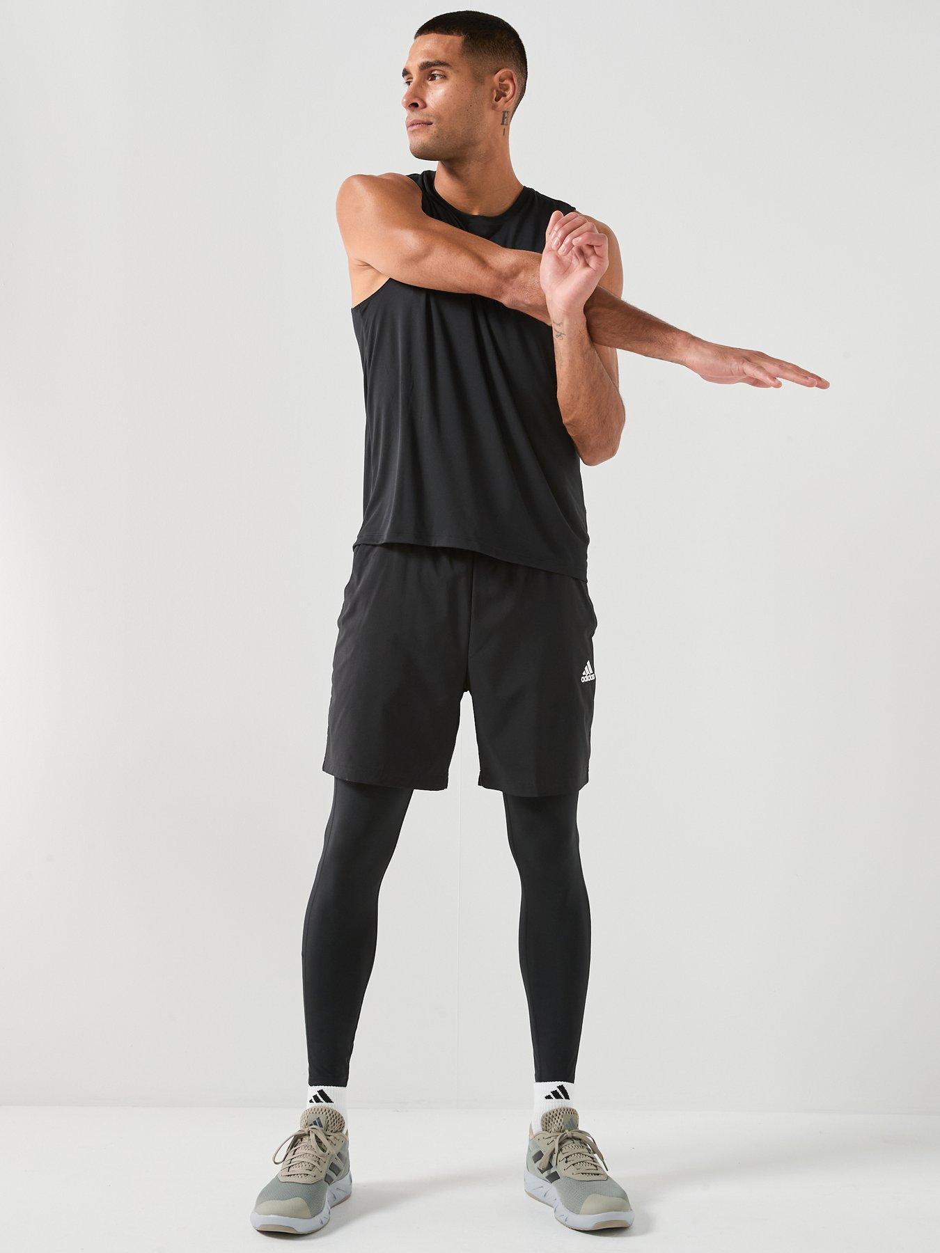 Image 3 of 6 of adidas Mens Running Adi365 Essentials Tights - Black