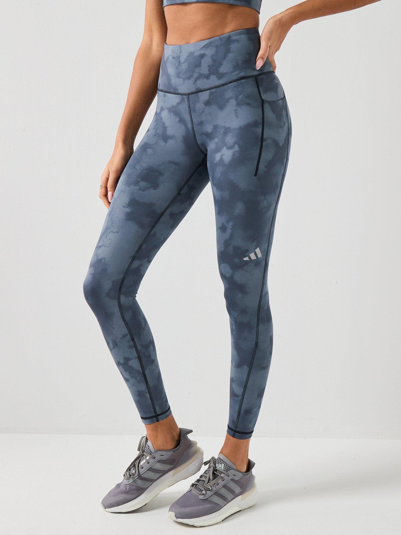 adidas Womens Running Adi365 Iconic Stripes 7/8 Tights - Black