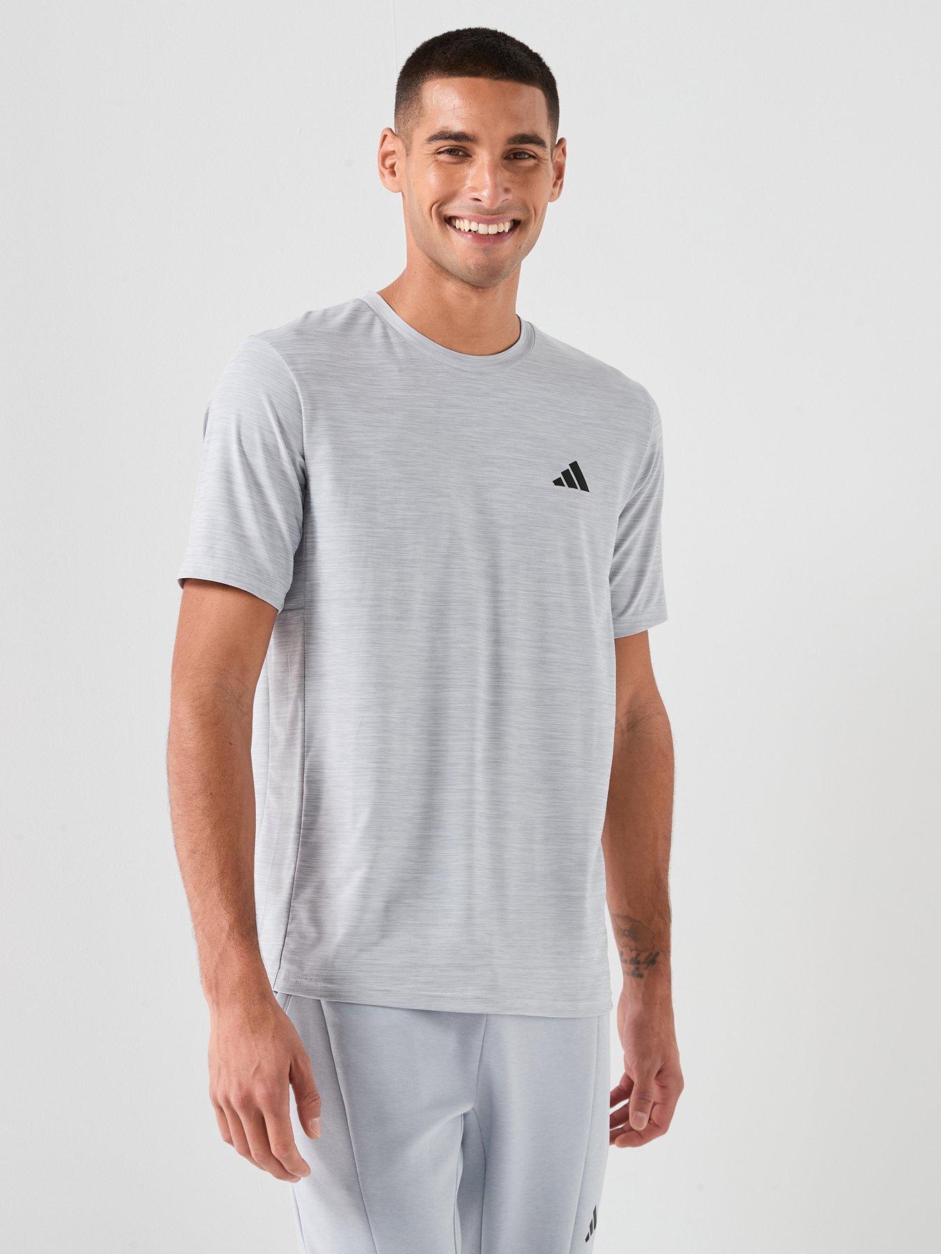Adidas Mens Training Workout Essentials T-Shirt - Grey
