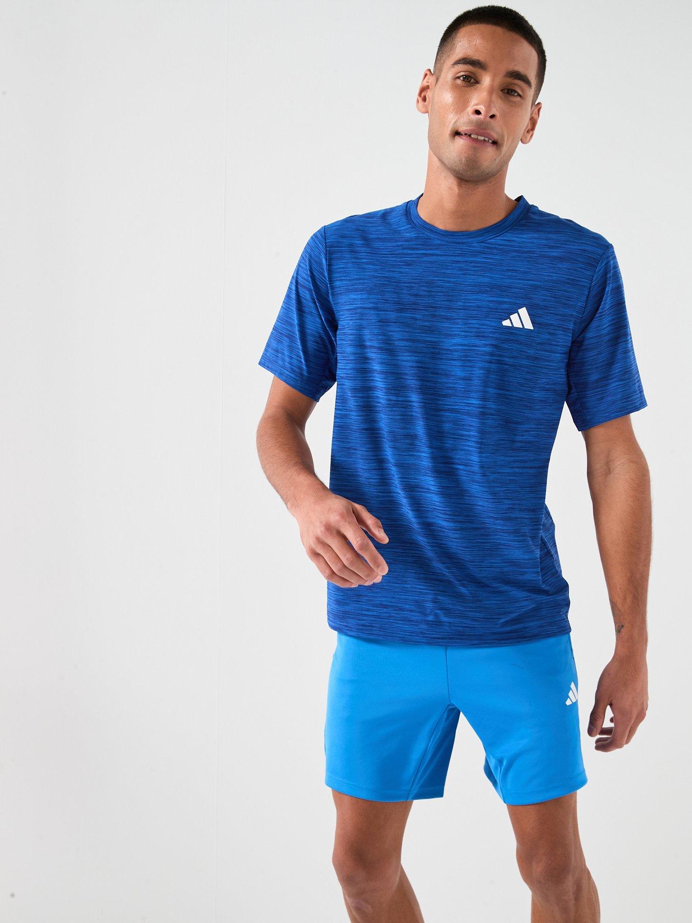 adidas Mens Training Workout Essentials T-Shirt - Blue