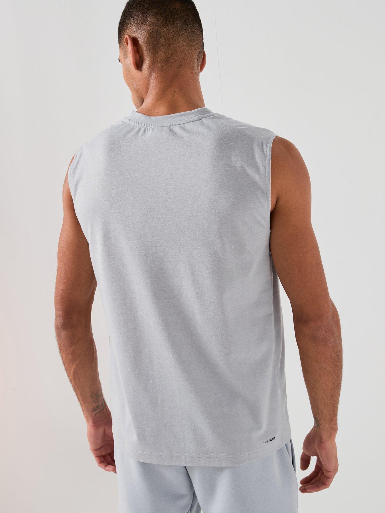 Image 2 of 6 of adidas Mens Training Workout Essentials Tank - Grey
