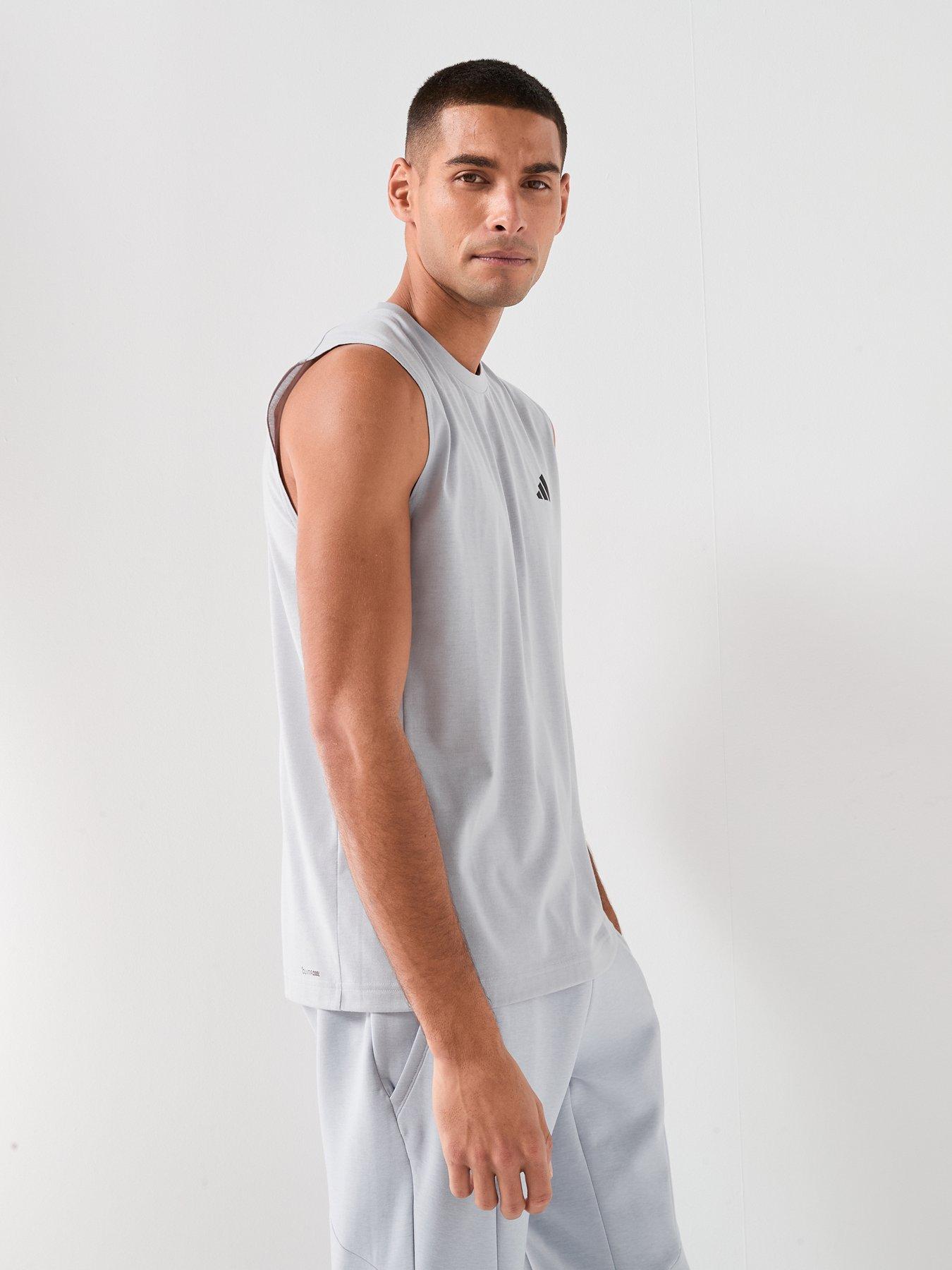 Image 6 of 6 of adidas Mens Training Workout Essentials Tank - Grey