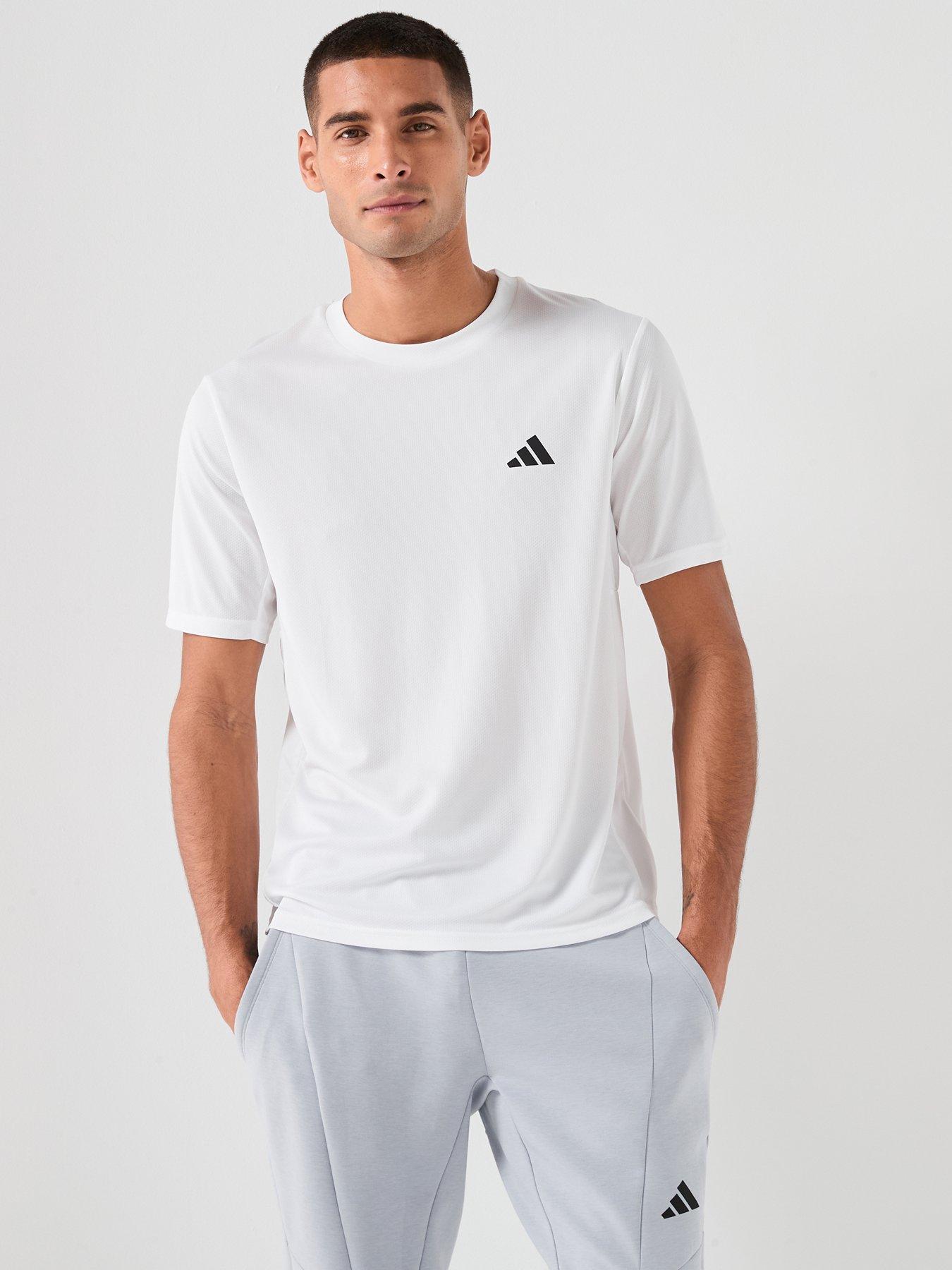 adidas Mens Training Workout Essentials T-Shirt - White