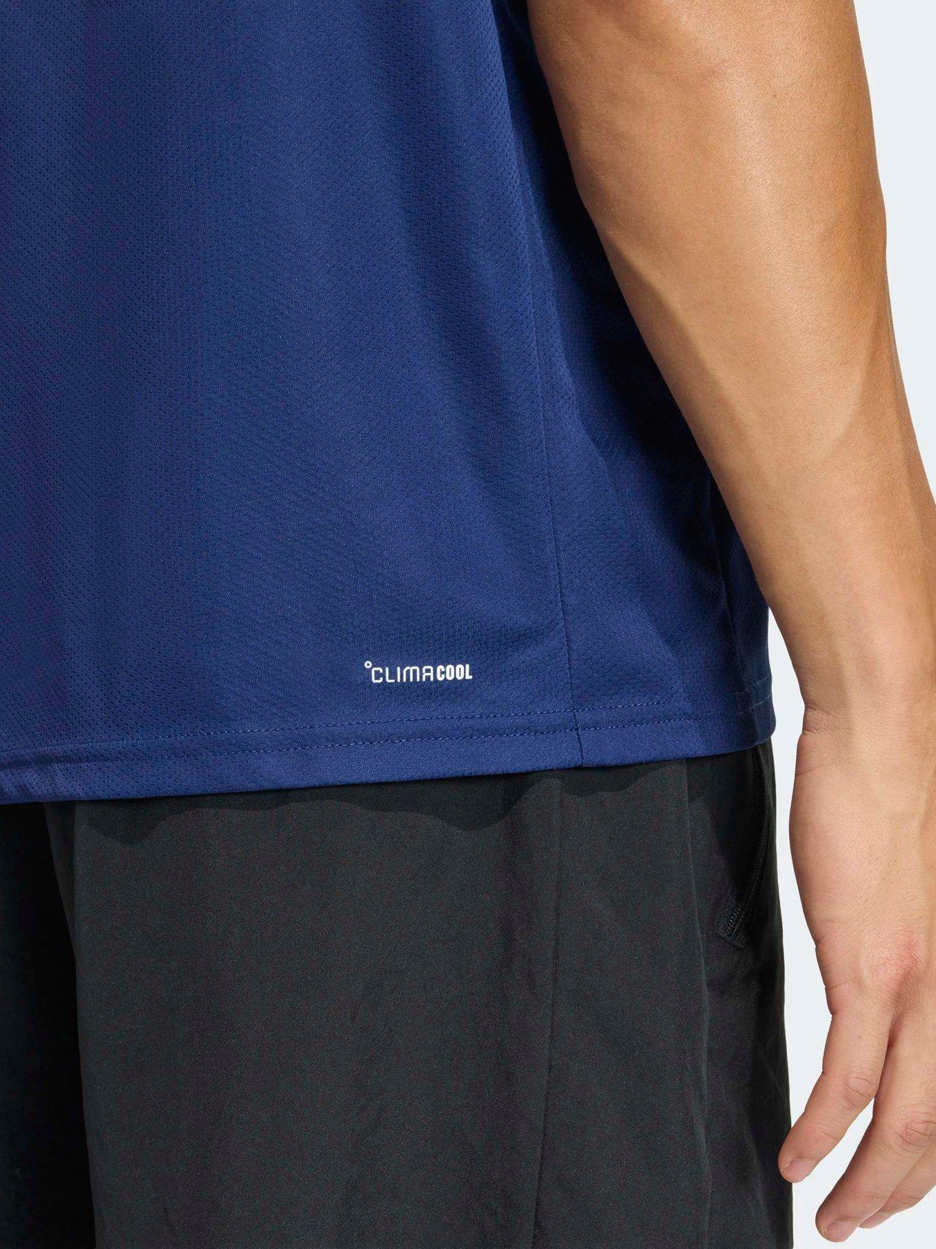Image 5 of 5 of adidas Mens Training Workout Essentials T-Shirt - Blue