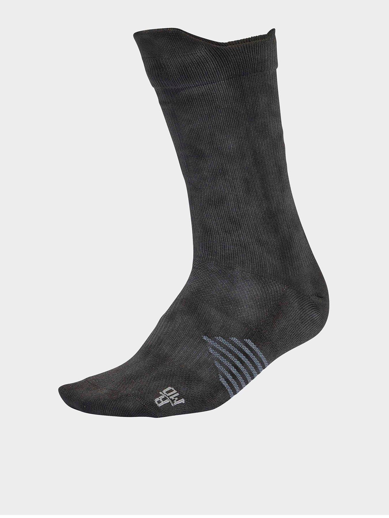 adidas Unisex Running Graphic Crew Socks, Onix/Carbon, Size Xs, Men