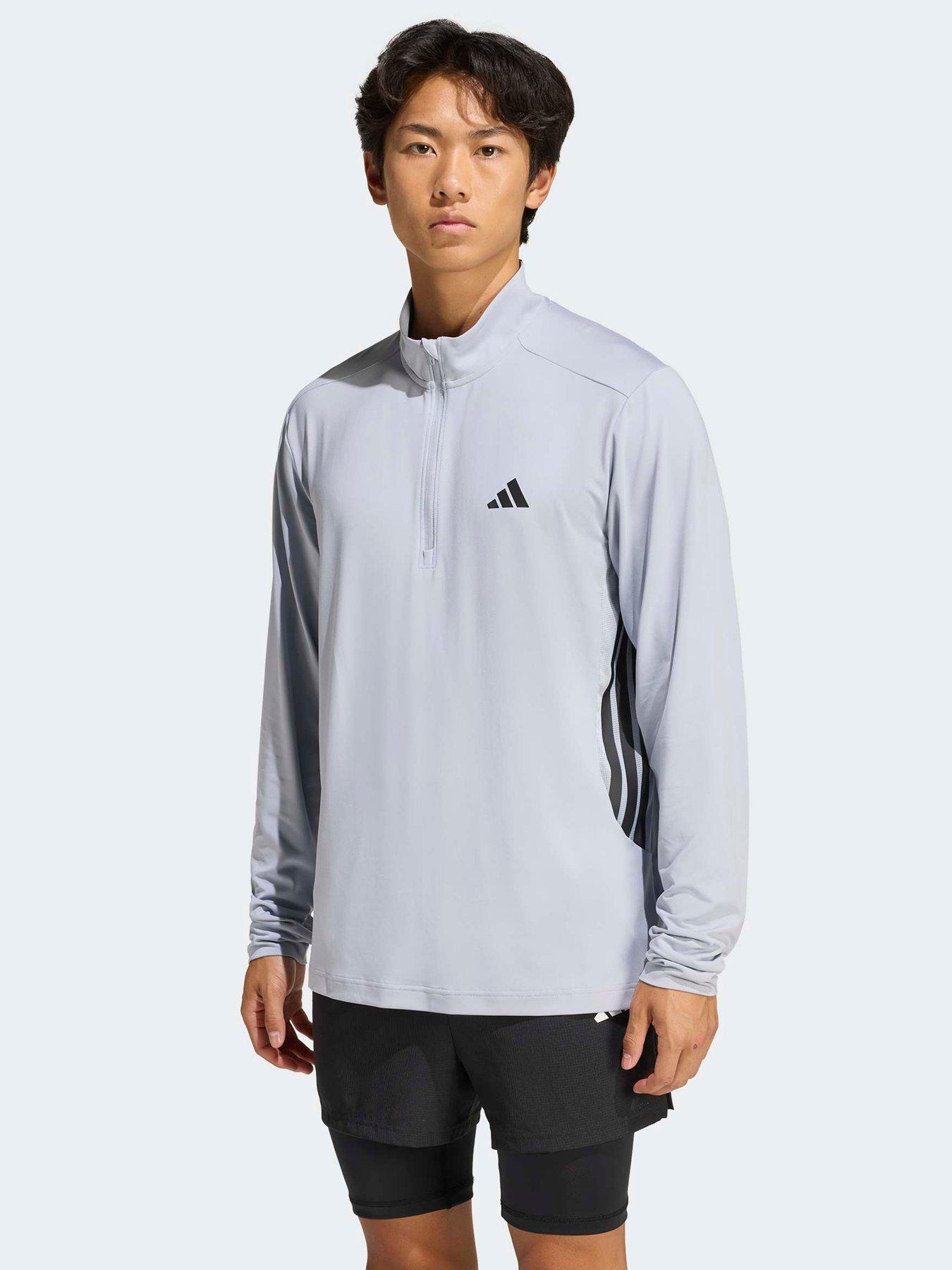 Image 1 of 6 of adidas Mens Training Tech 1/4 Zip - Grey