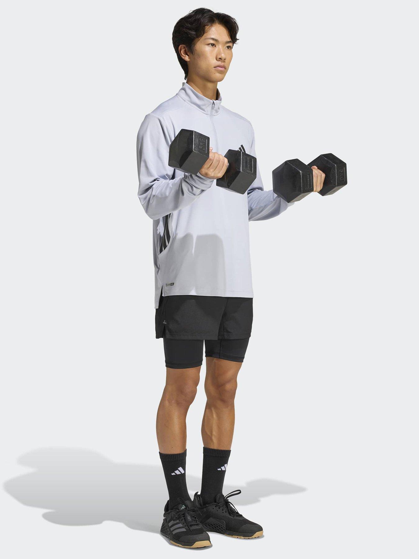 Image 3 of 6 of adidas Mens Training Tech 1/4 Zip - Grey