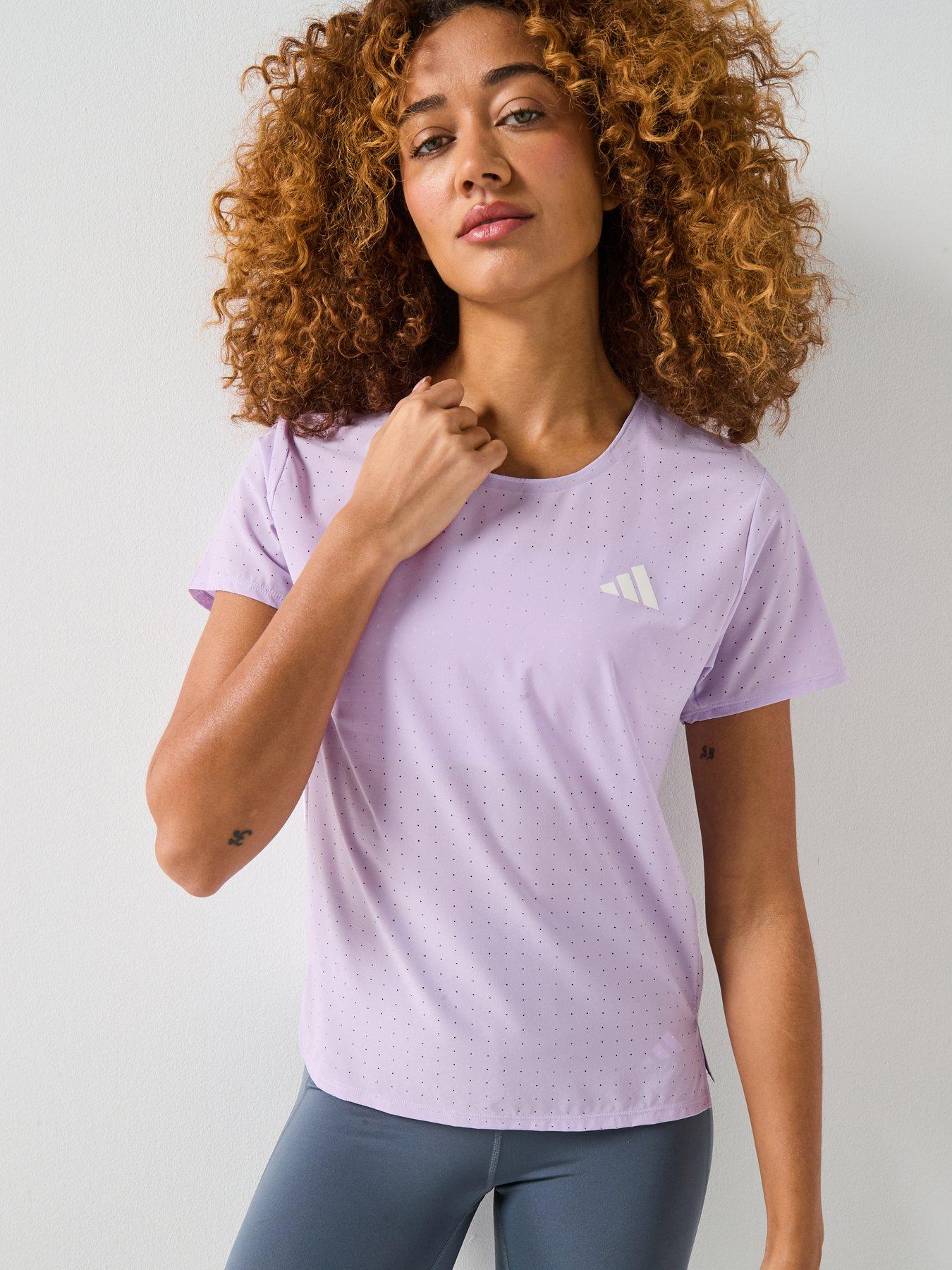 Adidas Womens Running Adizero T-Shirt - Purple