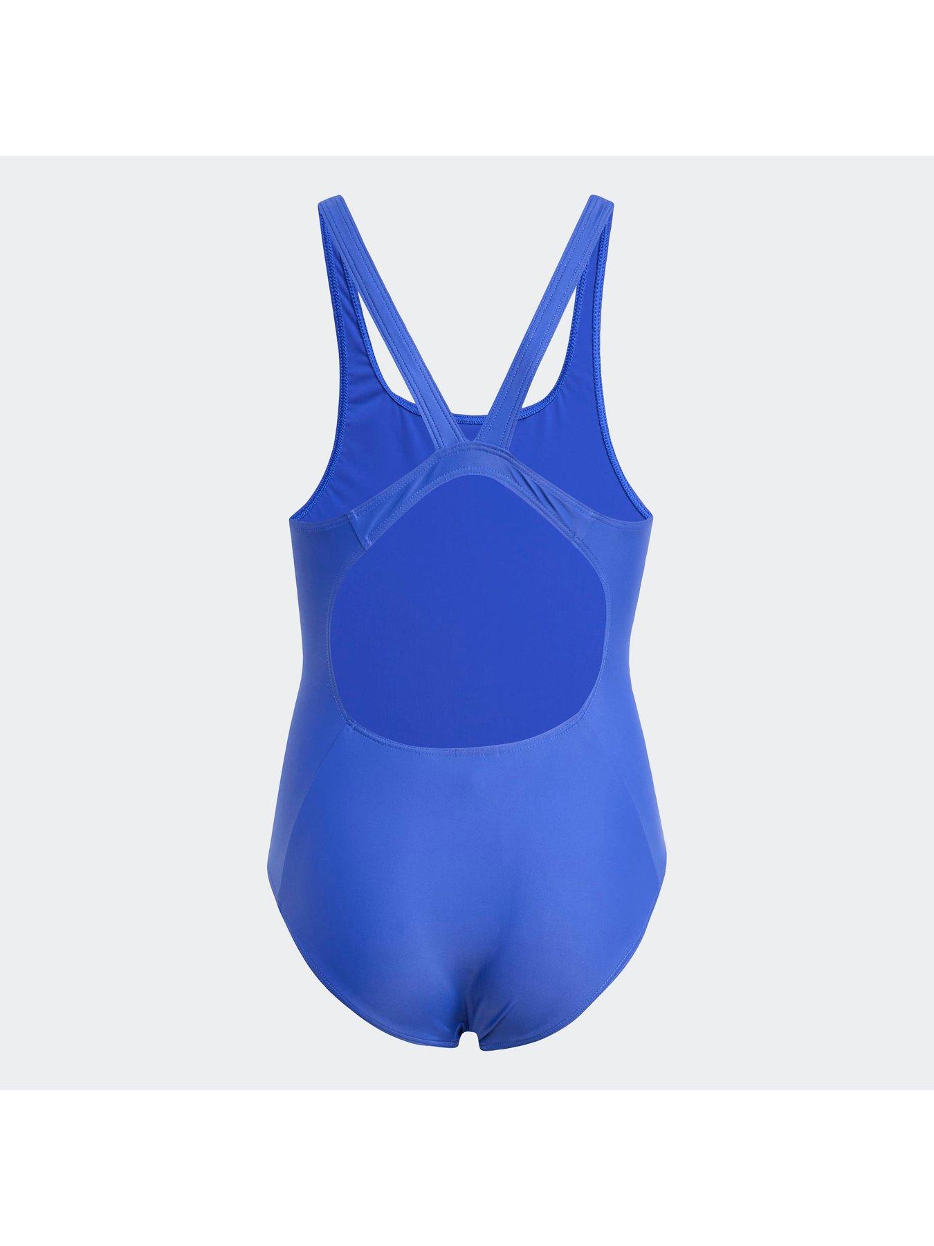 adidas Junior Girls Essentials V Back Swimsuit - Blue
