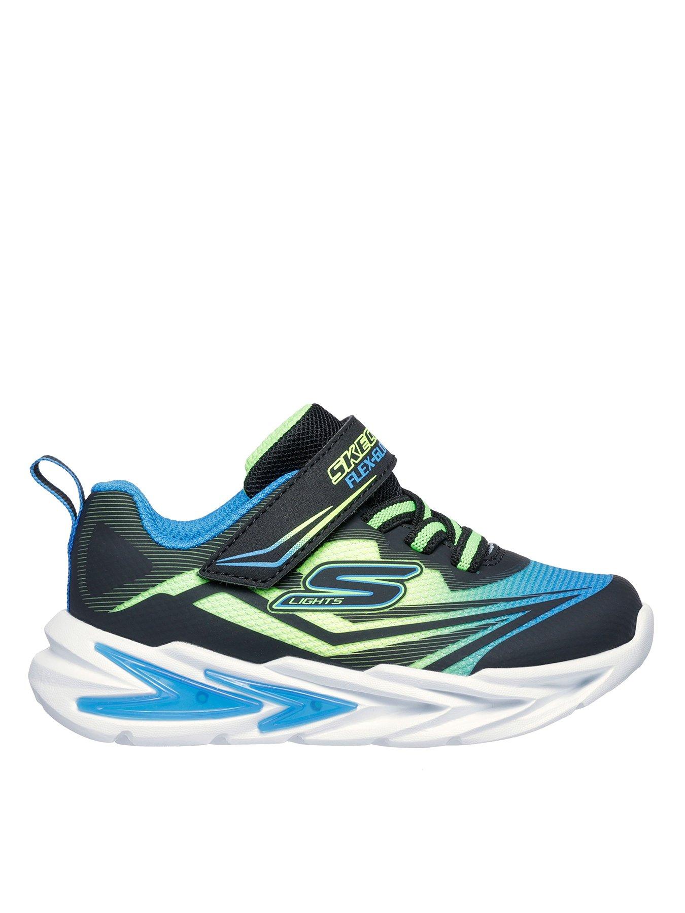 Image 1 of 5 of Skechers Toddler Skechers S-lights: Flex-glow Ultra Trainer - Blue