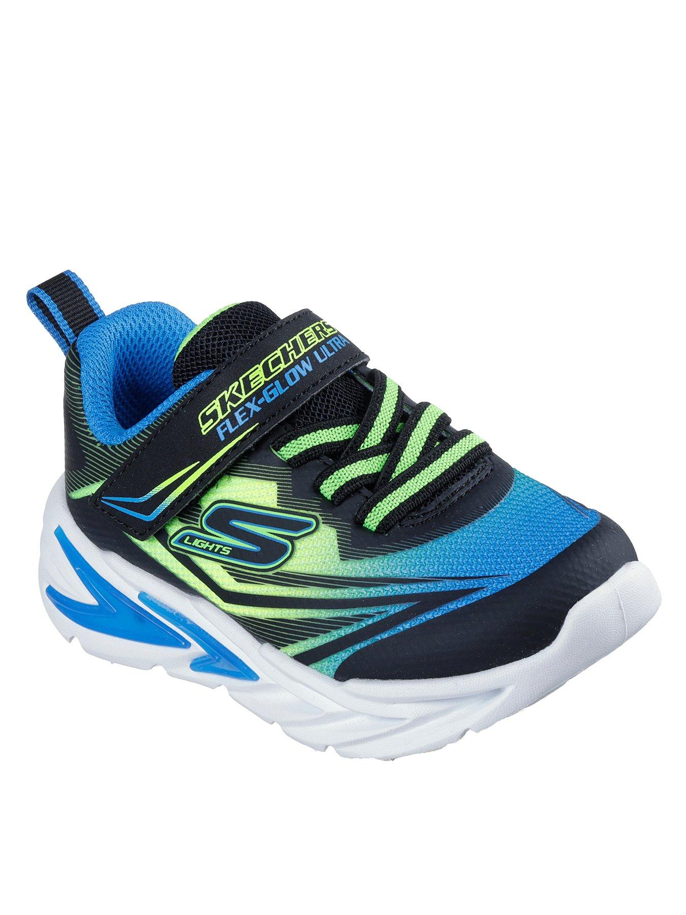 Image 2 of 5 of Skechers Toddler Skechers S-lights: Flex-glow Ultra Trainer - Blue