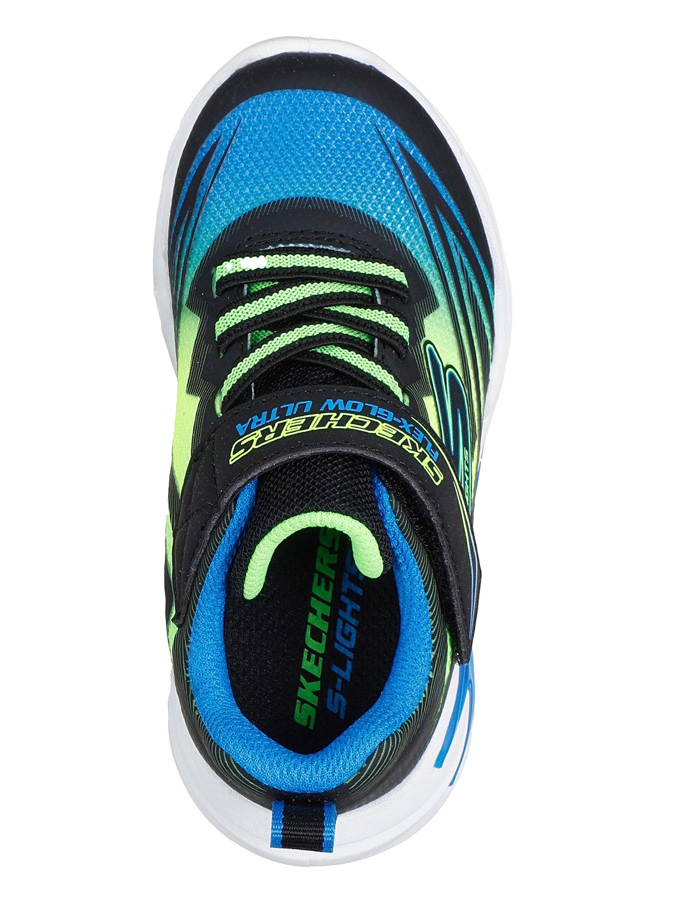 Image 3 of 5 of Skechers Toddler Skechers S-lights: Flex-glow Ultra Trainer - Blue