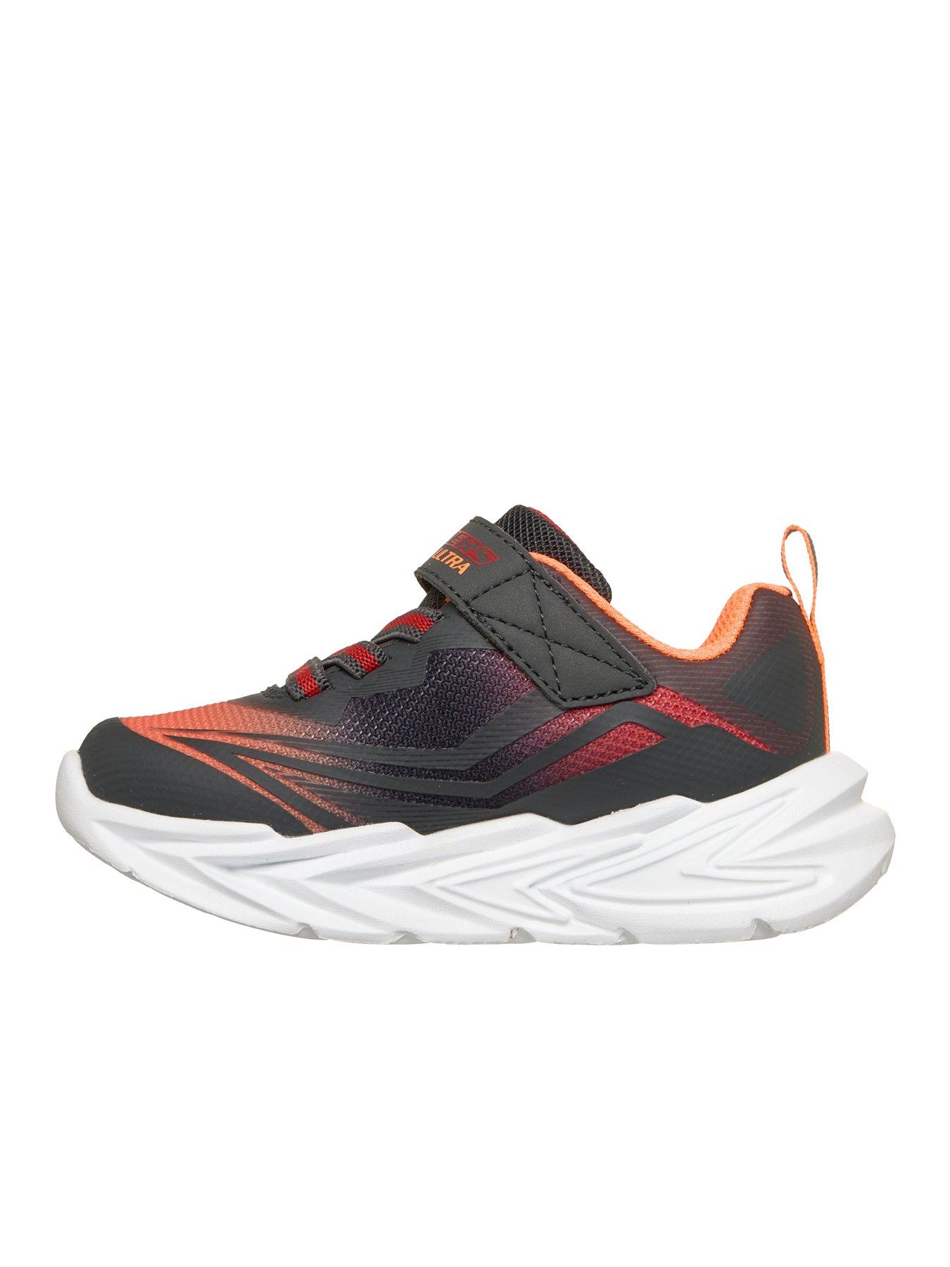 Image 5 of 5 of Skechers Kids Skechers S-lights: Flex-glow Ultra Trainer - Black/orange