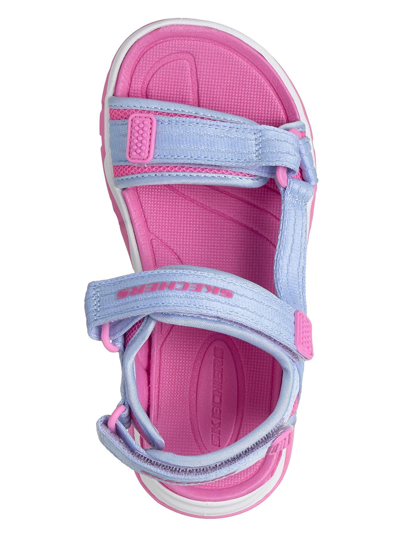 Image 3 of 6 of Skechers Kids Tread Seeker Sandals - Pink/lilac