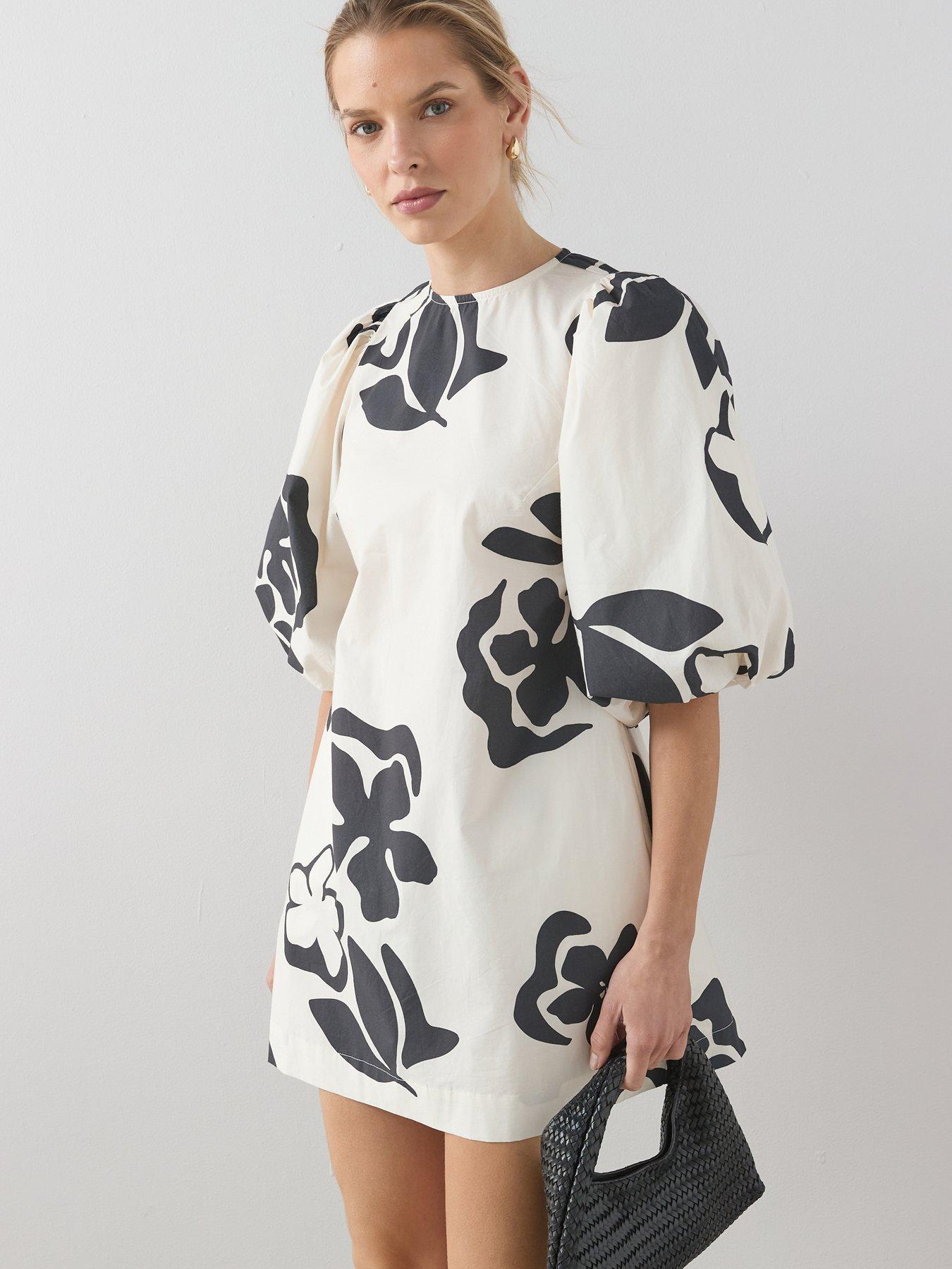 Dresses | Main Collection | Mini (Short) | Shift Dresses | Black | 18 |  Short Sleeve | Women