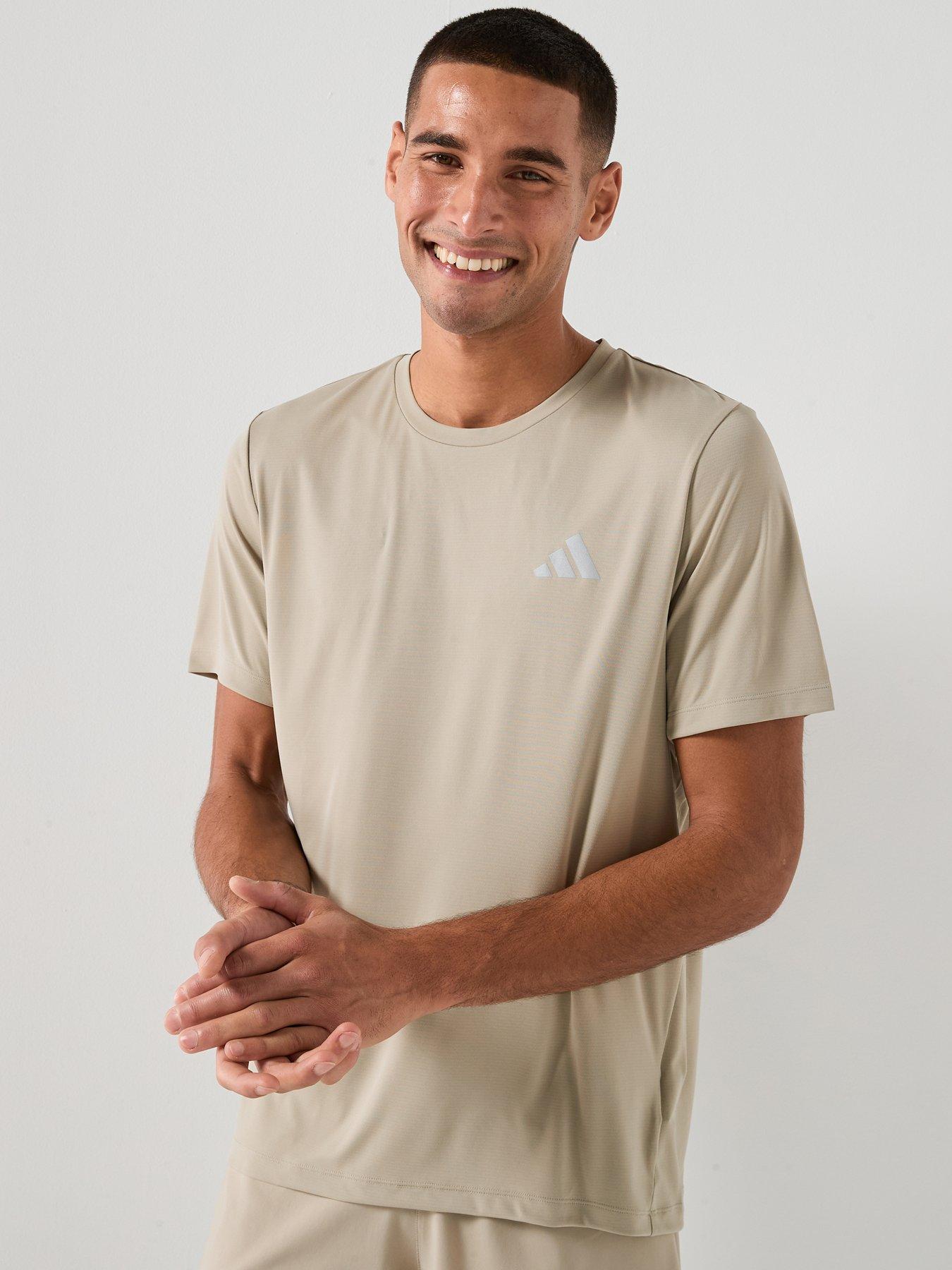 adidas Mens Running Adi365 Essentials T-Shirt - Brown