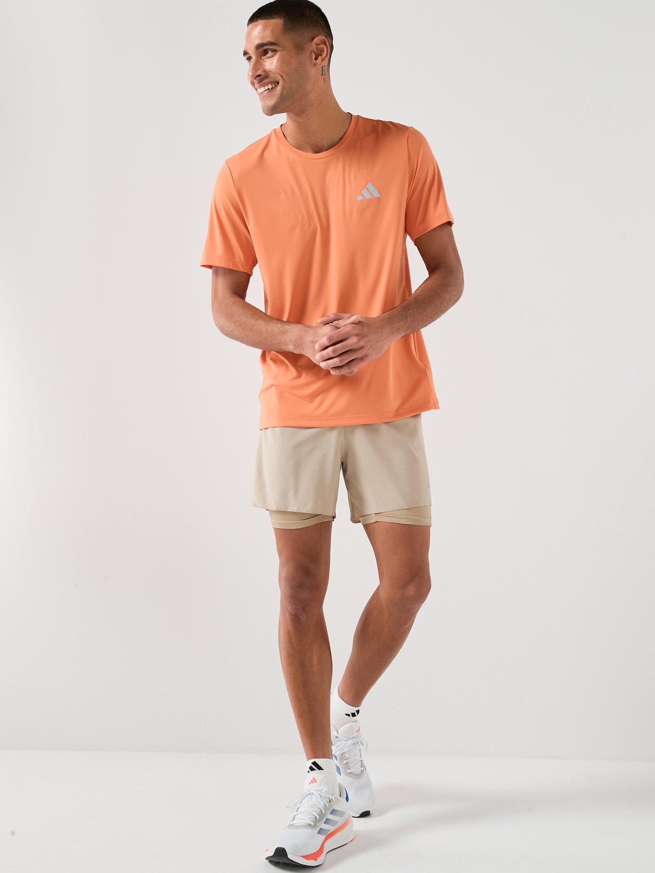 Image 3 of 6 of adidas Mens Running Adi365 Essentials T-Shirt - Orange