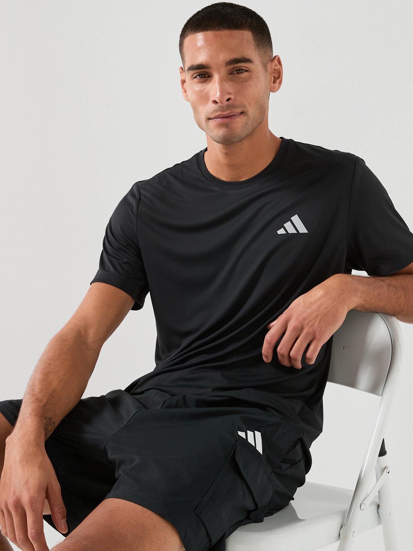 adidas Mens Running Adi365 Essentials T-Shirt - Black