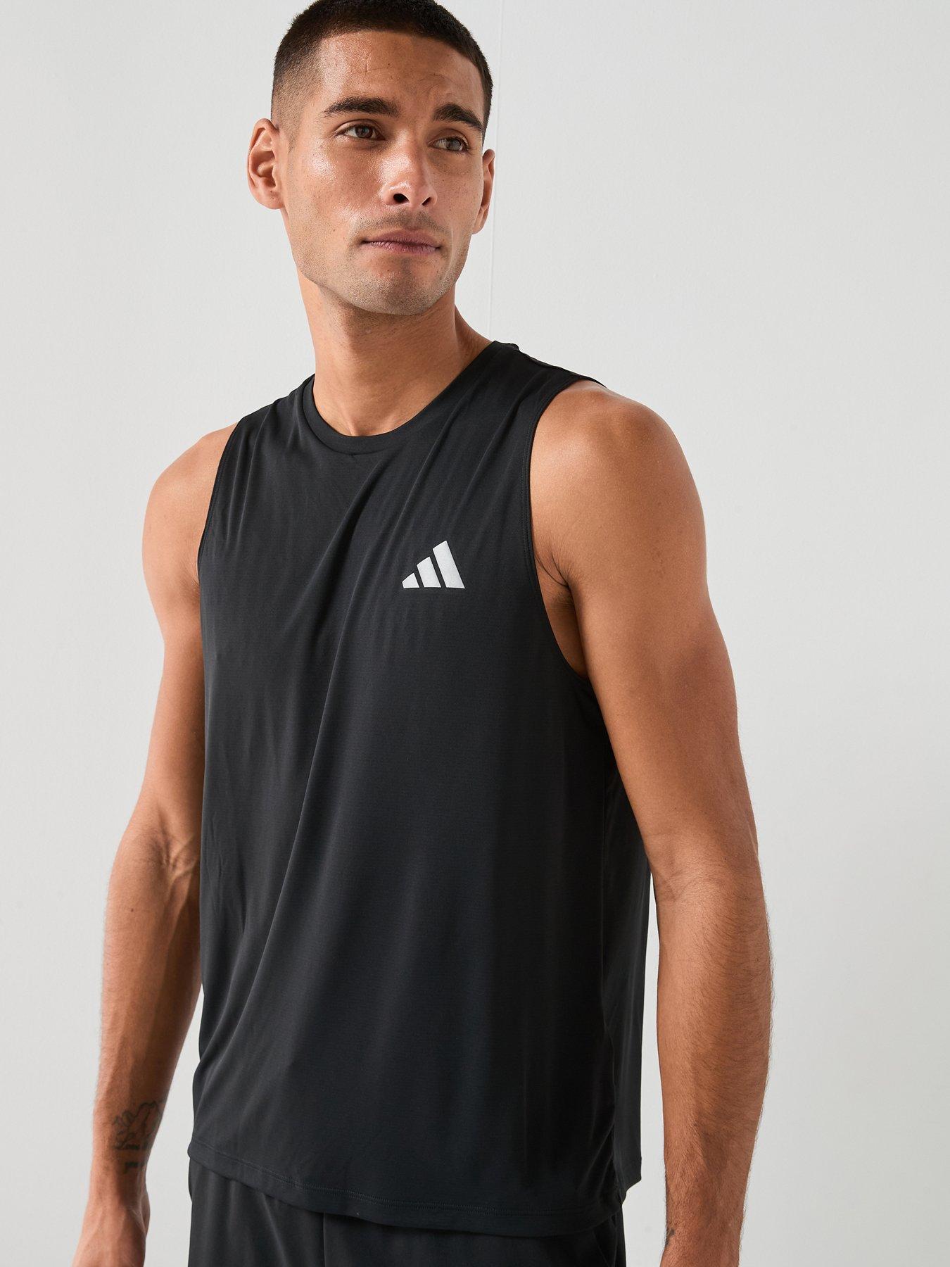 adidas Mens Running Adi365 Essentials Tank - Black