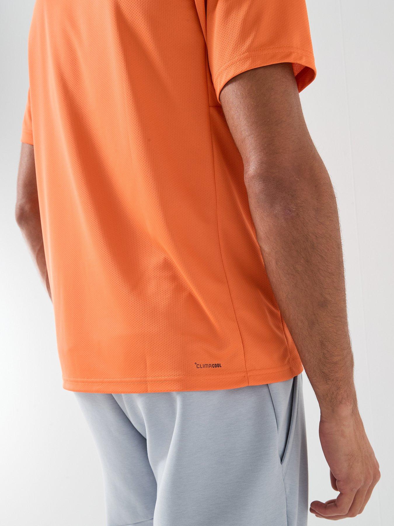 Image 5 of 6 of adidas Mens Training Workout Essentials T-Shirt - Orange