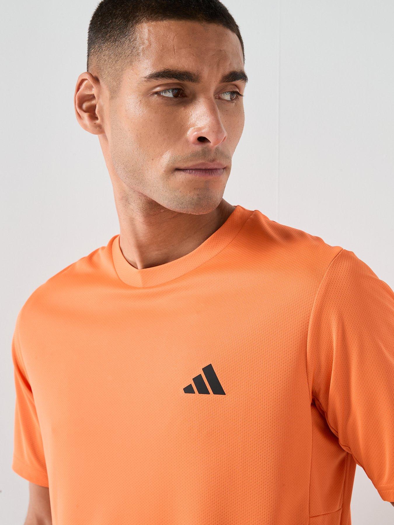 Image 6 of 6 of adidas Mens Training Workout Essentials T-Shirt - Orange