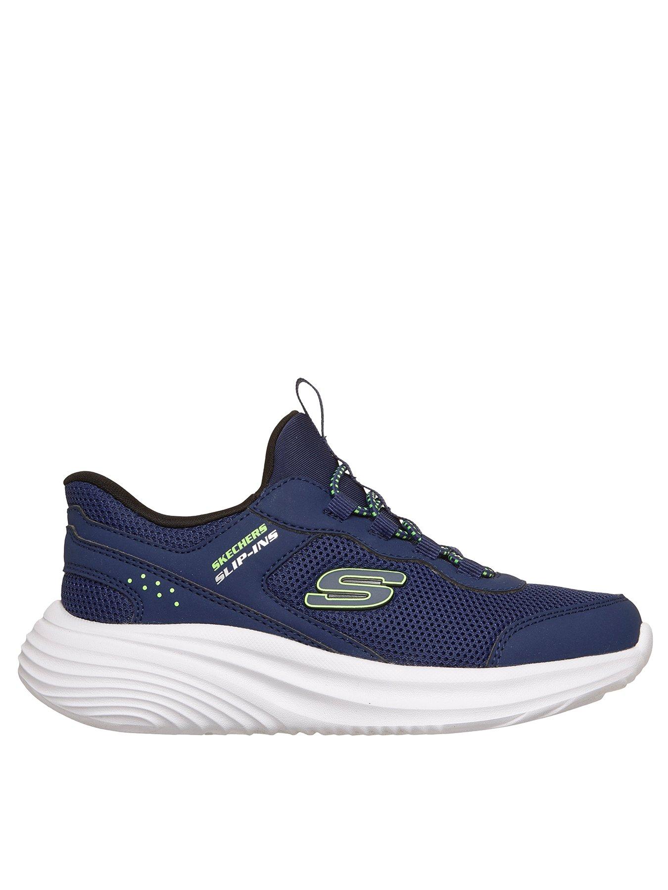 Skechers Kids Bounder Pro Slip-In Trainer - Navy