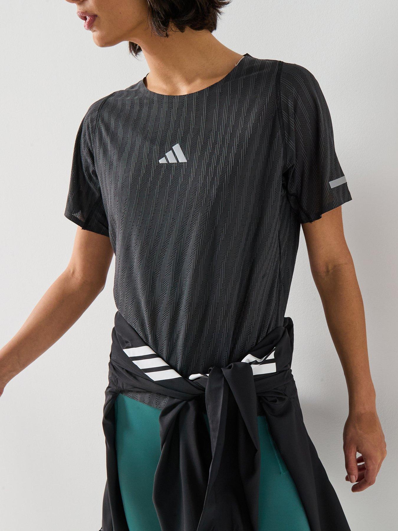 Image 4 of 6 of adidas Womens Running Adi365 Climacool T-Shirt - Black