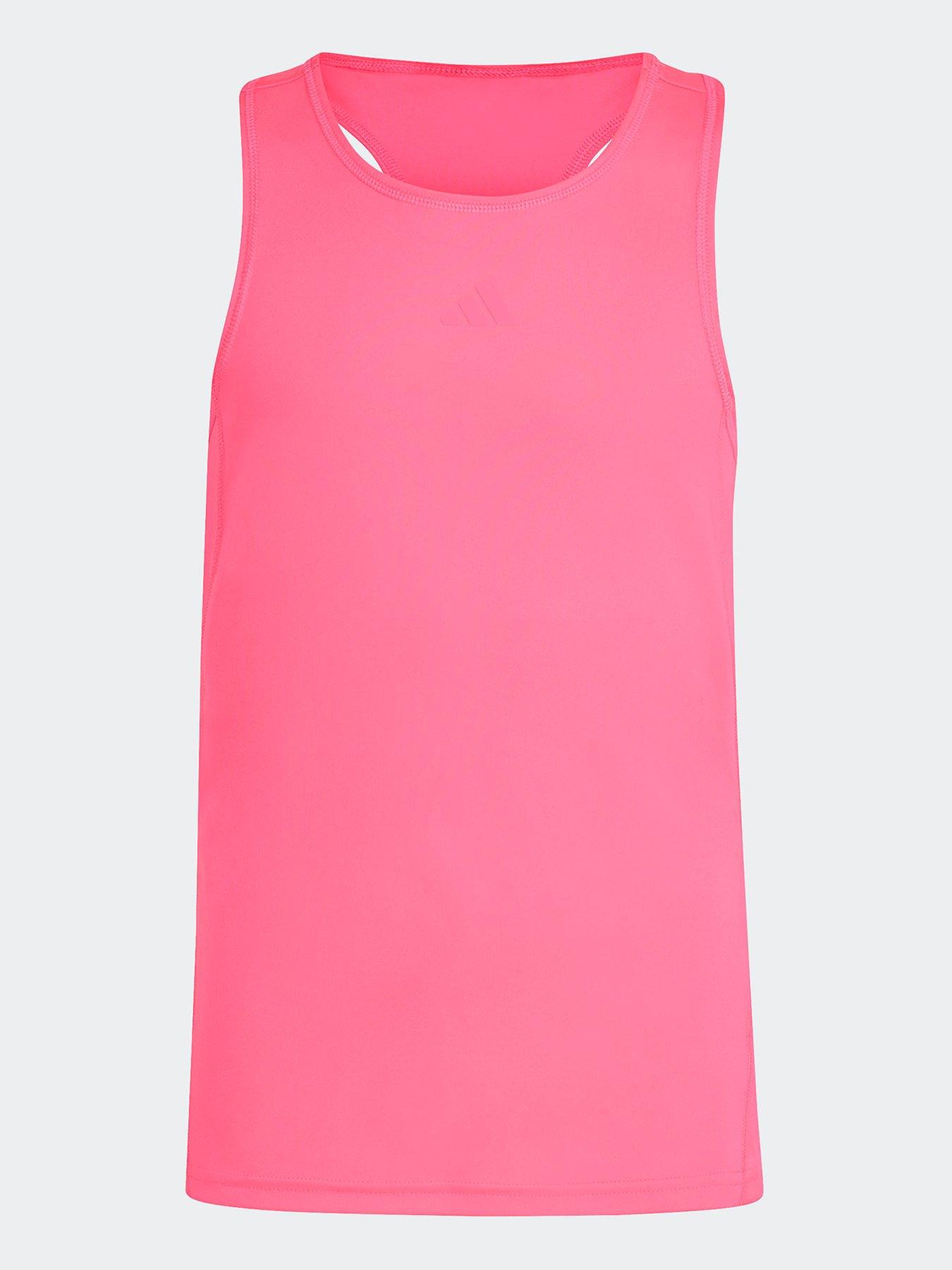 adidas Girls Tennis Club Tank, Pink, Size 6 Years