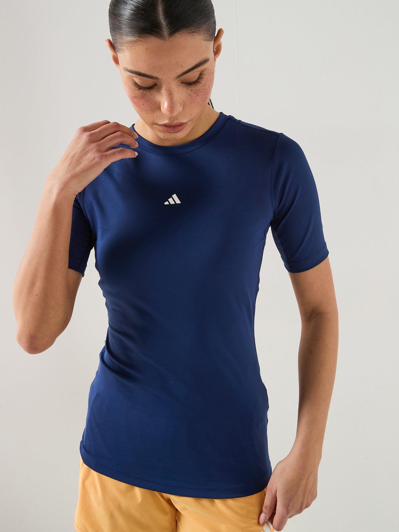 adidas-womens-training-techfit-t-shirt-blue