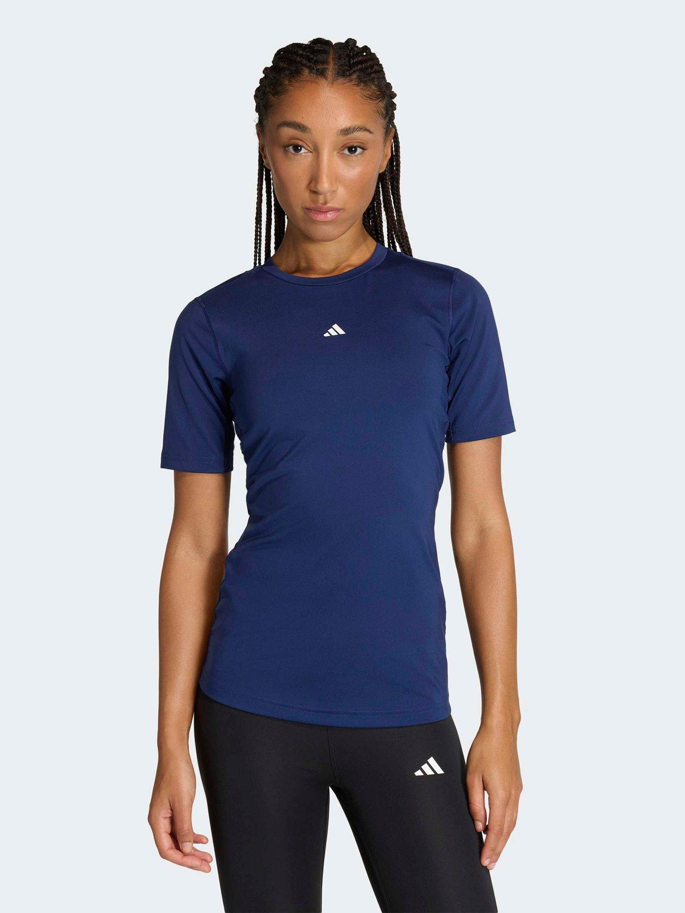 adidas Womens Training Techfit T-Shirt - Blue