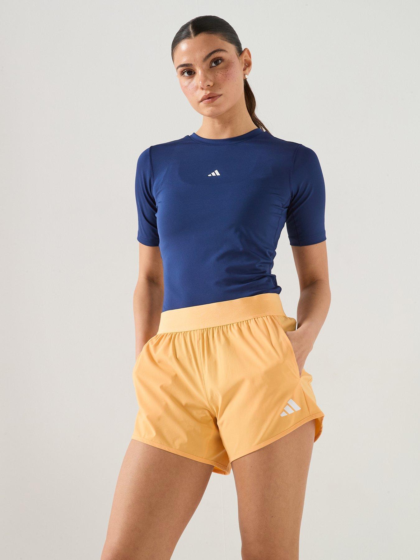 Image 6 of 6 of adidas Womens Training Techfit T-Shirt - Blue