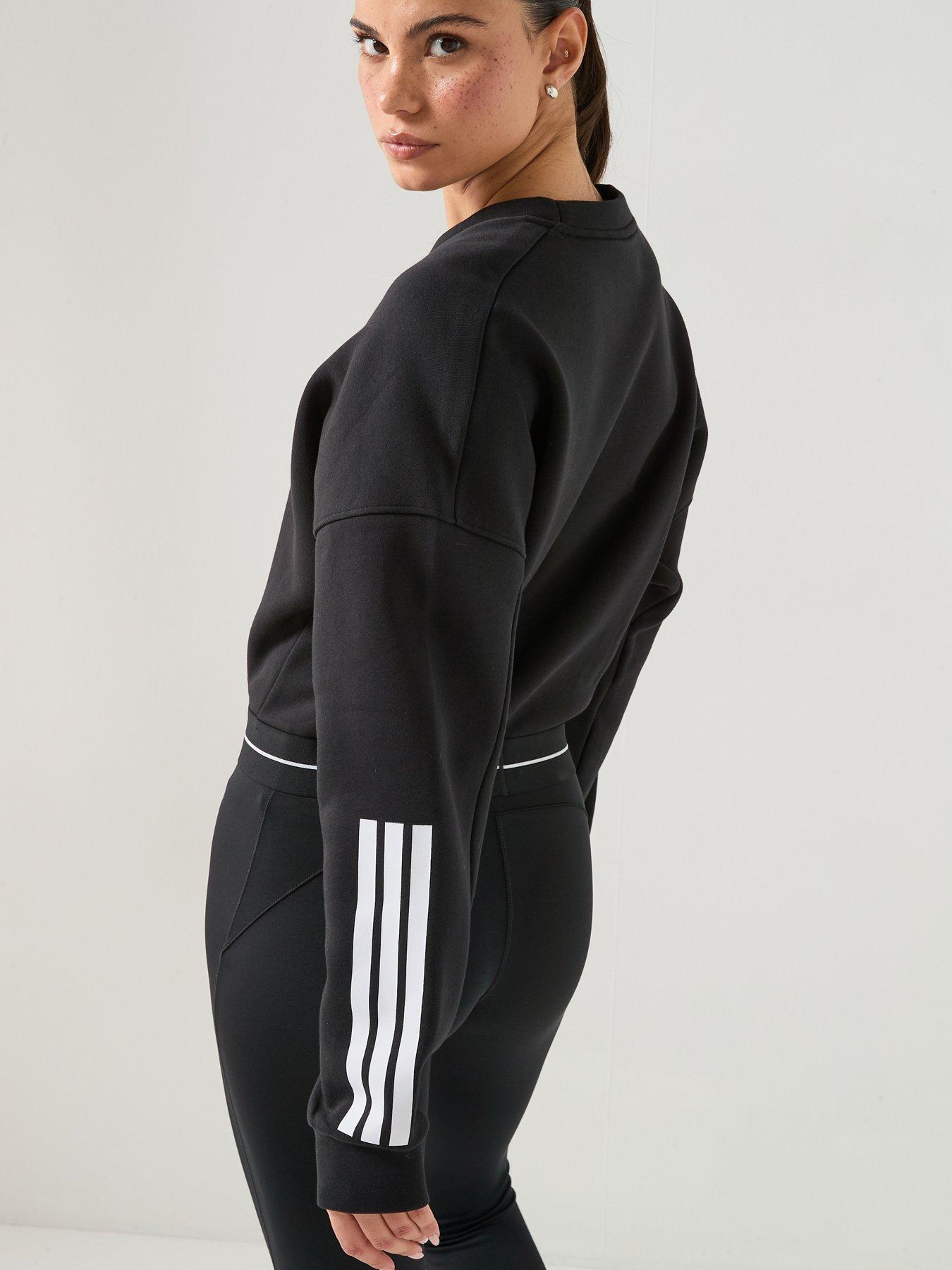 adidas Womens Training Hyperglam Sweatshirt - Black | Very