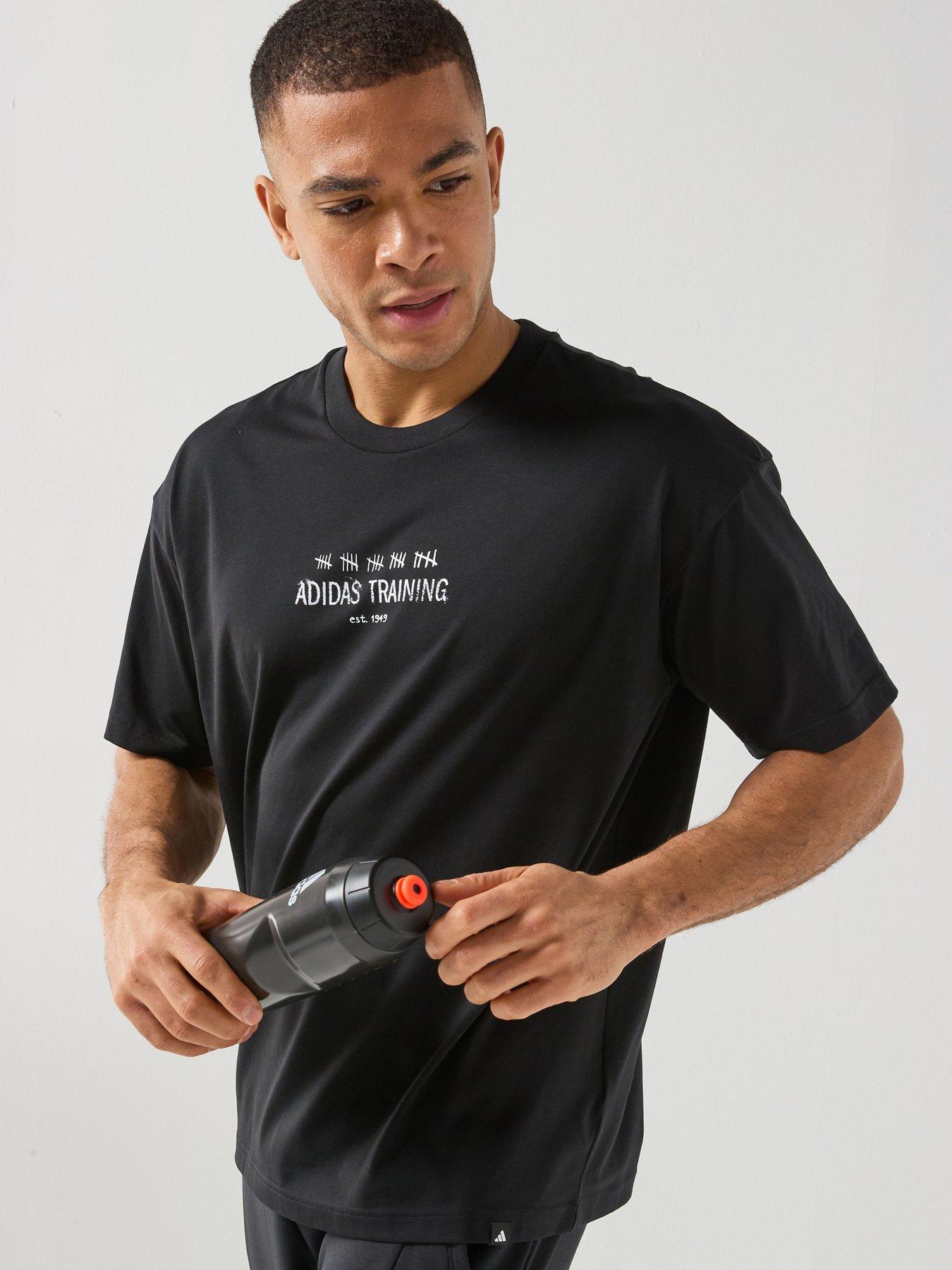 adidas: Mens Training Graphics T-Shirt - Black