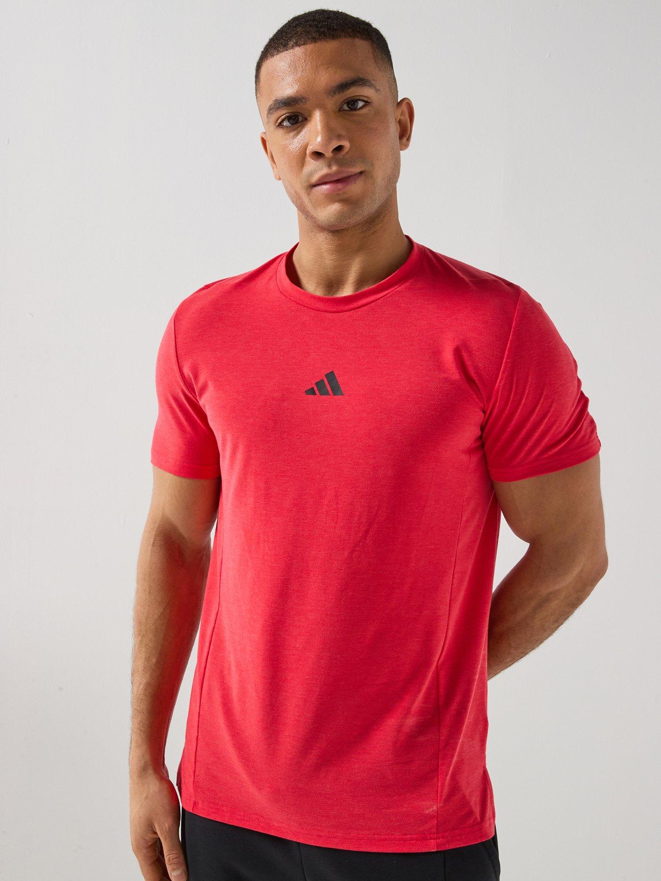 adidas Mens Training D4T T-Shirt - Red