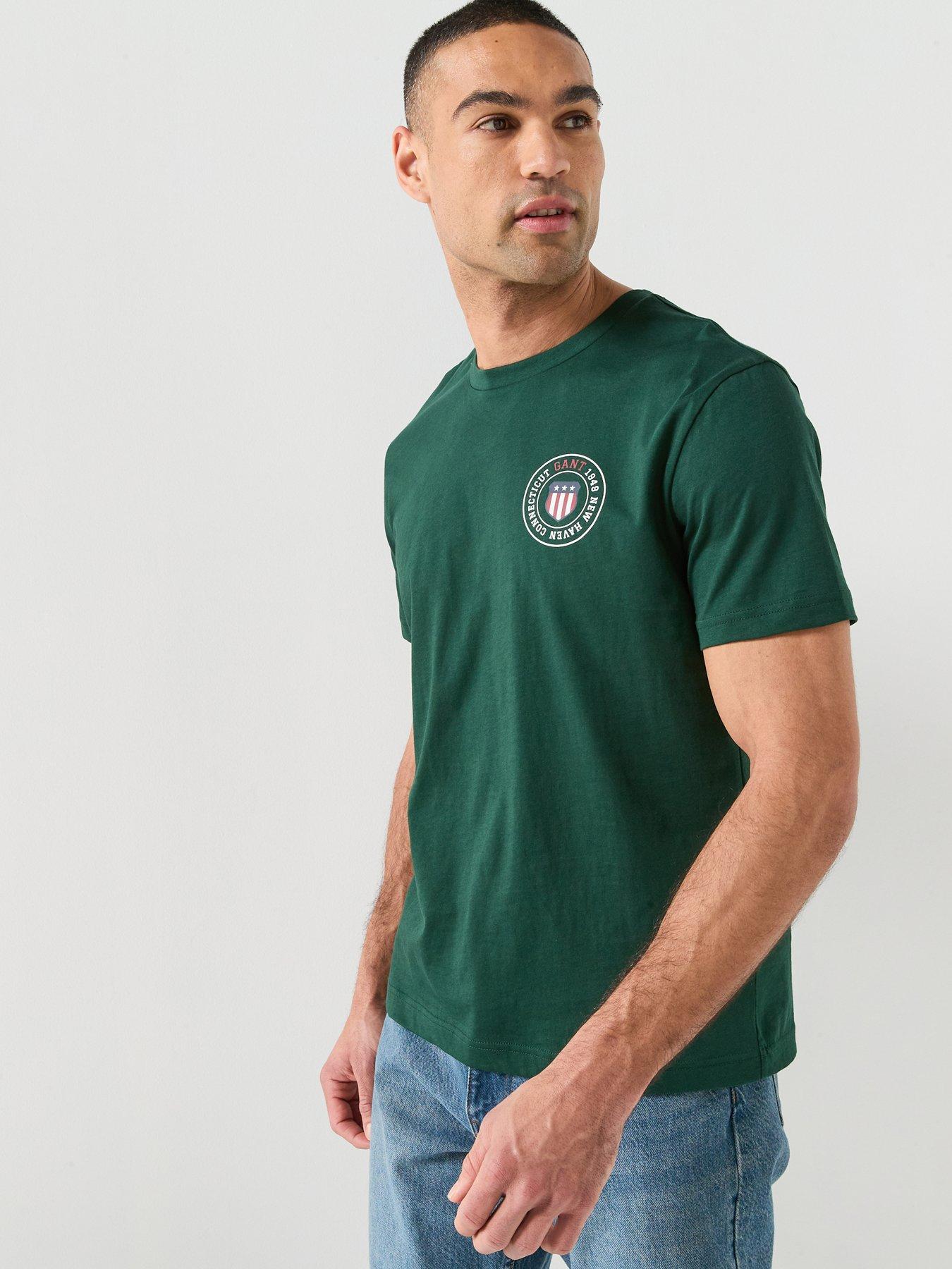 GANT Graphic Short Sleeve T-Shirt - Dark Green