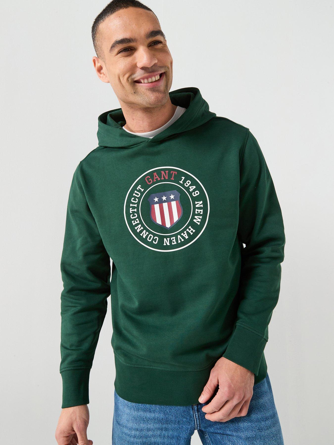 GANT Graphic Hoodie - Dark Green