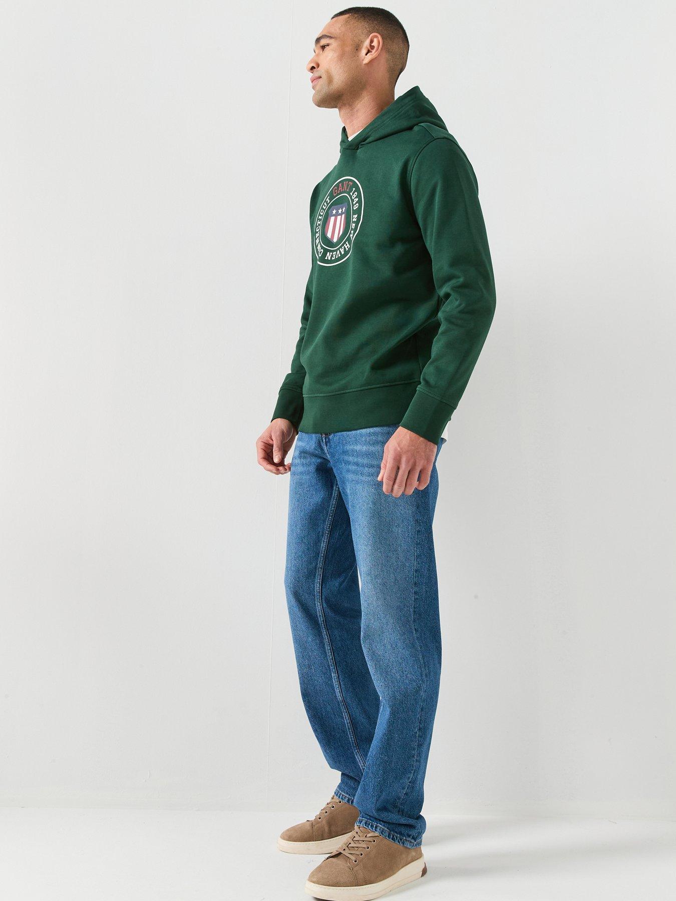 Image 3 of 5 of GANT Graphic Hoodie - Dark Green