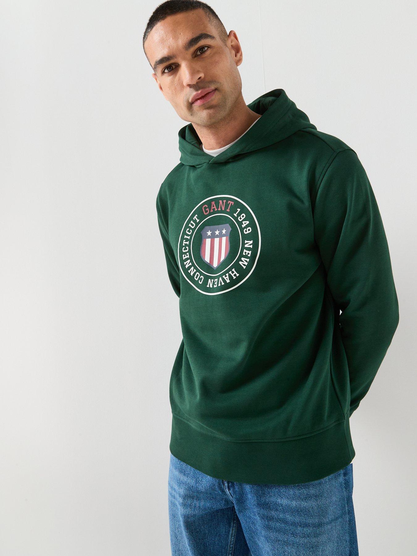 Image 5 of 5 of GANT Graphic Hoodie - Dark Green