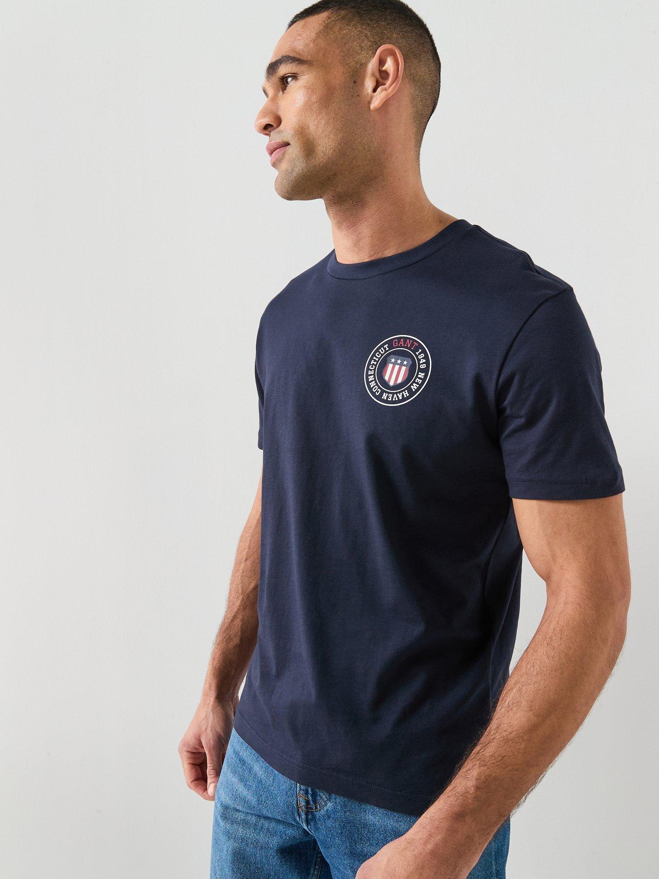 GANT Graphic Short Sleeve T-Shirt - Navy