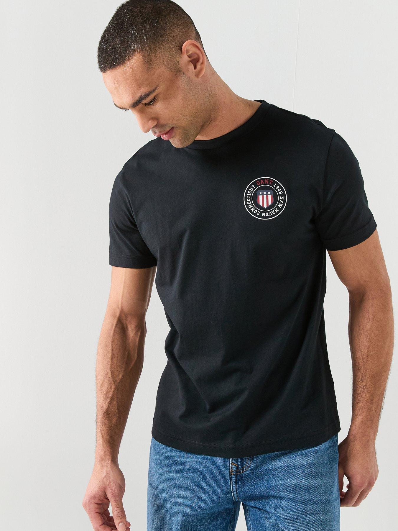 GANT Graphic Short Sleeve T-Shirt - Black