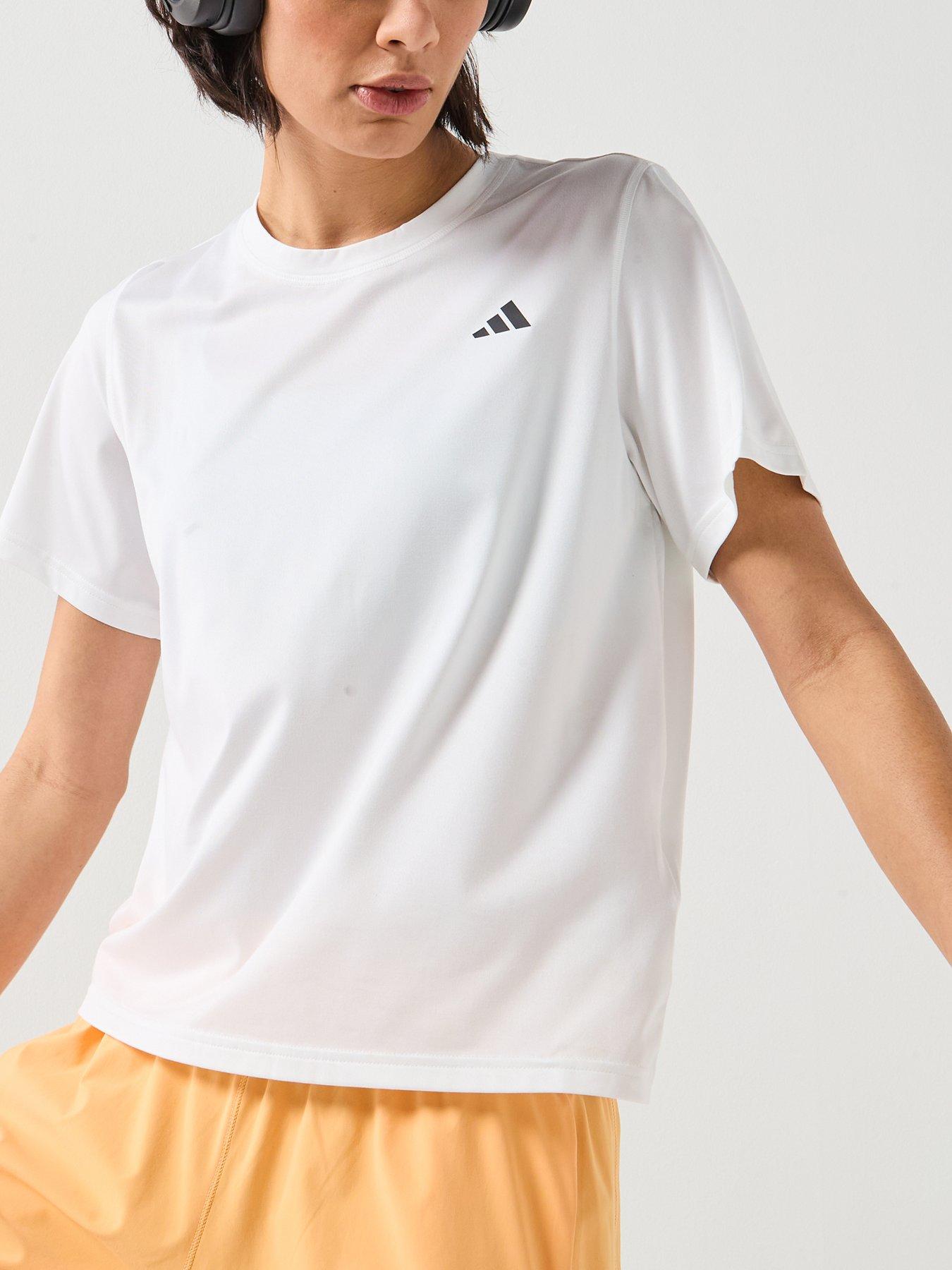 Image 5 of 5 of adidas Womens Training Workout Essentials T-Shirt - White