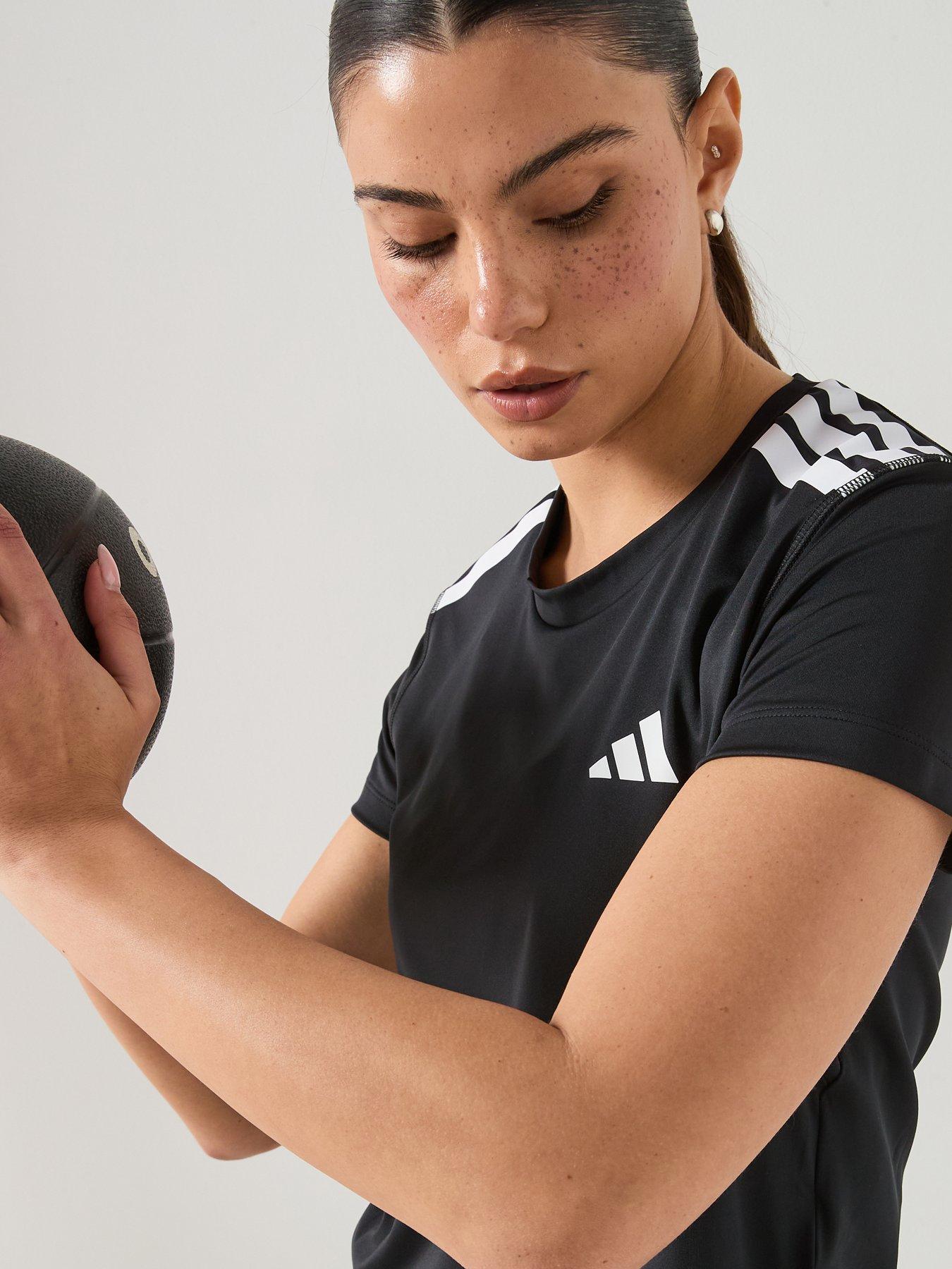 Image 4 of 6 of adidas Womens Training Hyperglam T-Shirt - Black