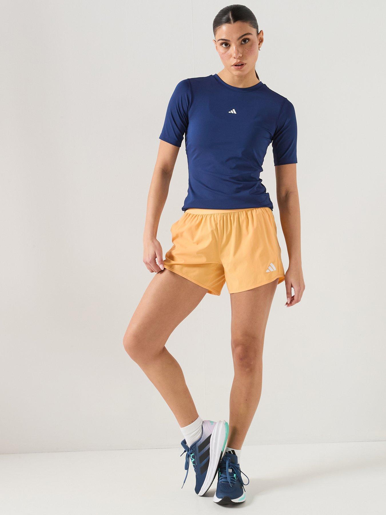 adidas Womens Training Pacer Shorts - Orange